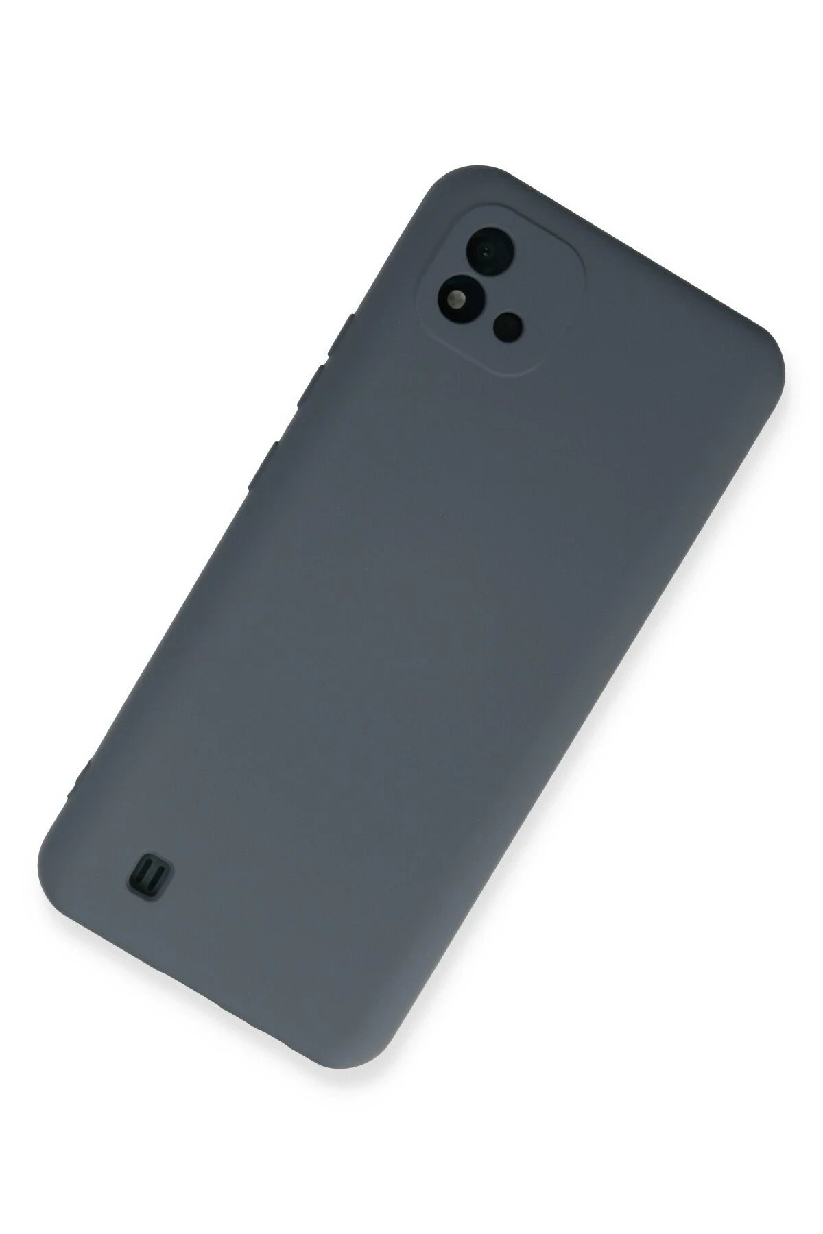 Newface Realme C11 2021 Kılıf Nano içi Kadife Silikon - Gri