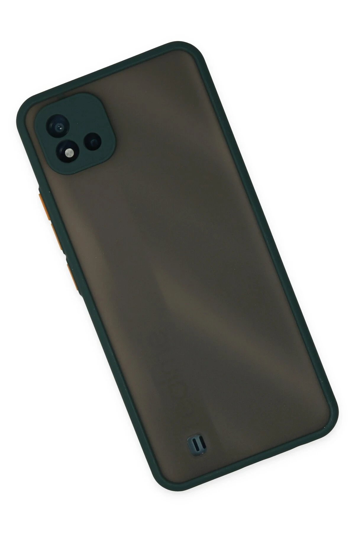 Newface Realme C11 2021 Kılıf Montreal Silikon Kapak - Yeşil