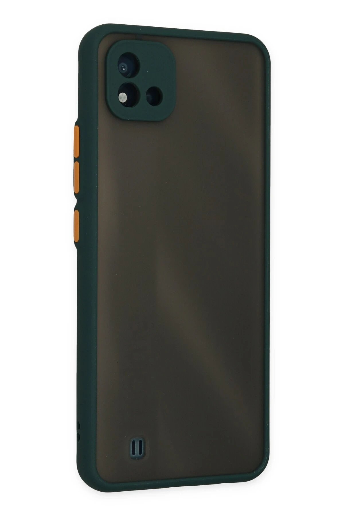 Newface Realme C11 2021 Kılıf Montreal Silikon Kapak - Yeşil