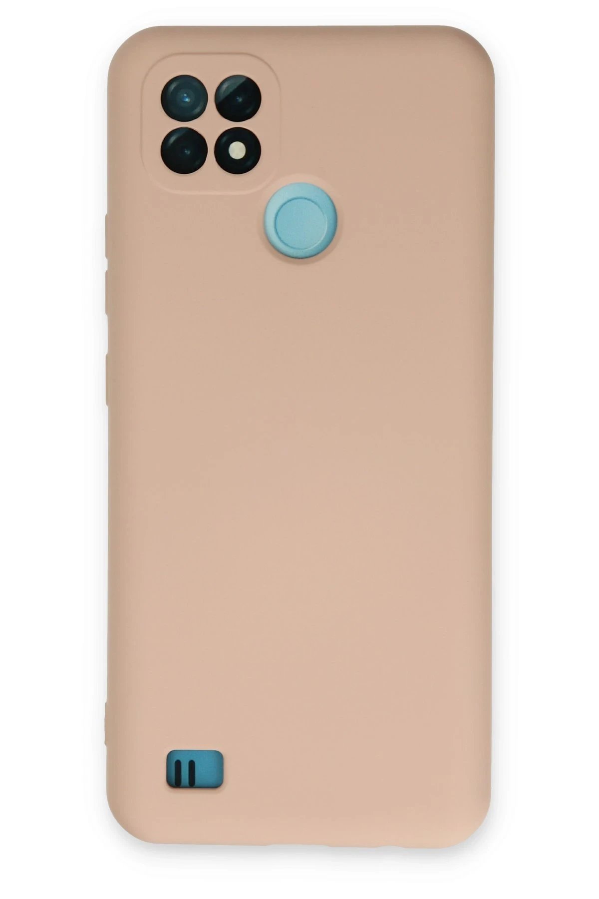 Newface Realme C21 Kılıf Nano içi Kadife Silikon - Pudra