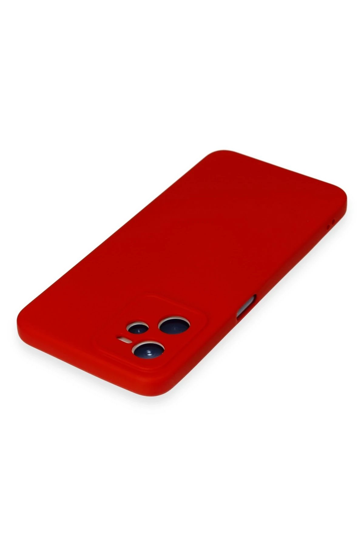 Newface Realme C35 Kılıf Nano içi Kadife Silikon - Kırmızı