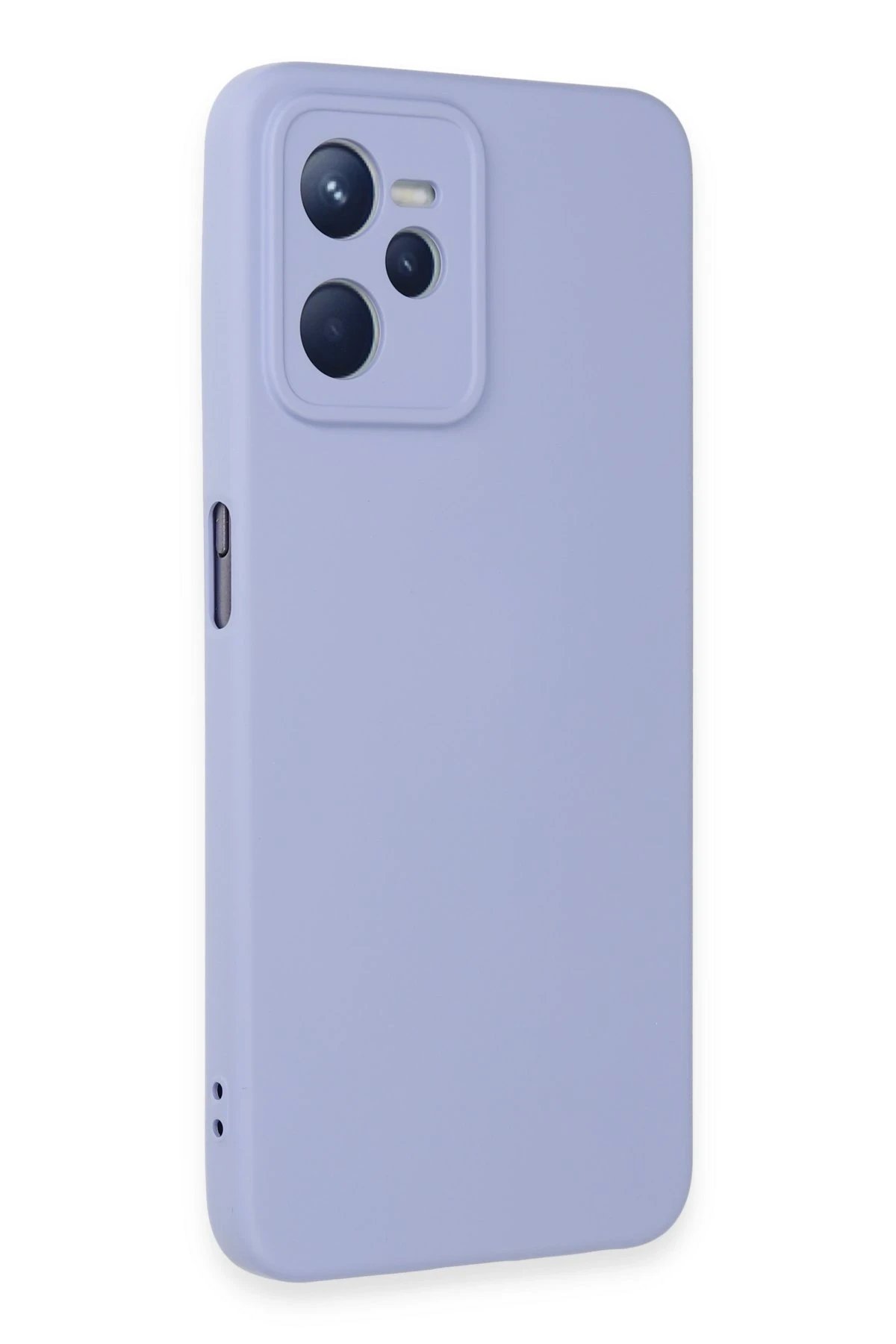 Newface Realme C35 Kılıf Nano içi Kadife Silikon - Lila