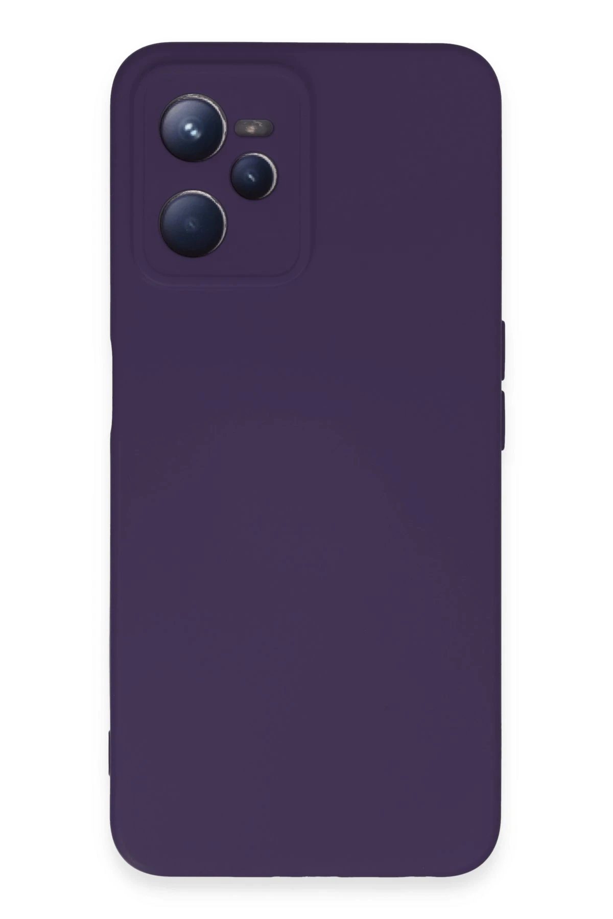 Newface Realme C35 Kılıf Nano içi Kadife Silikon - Mor