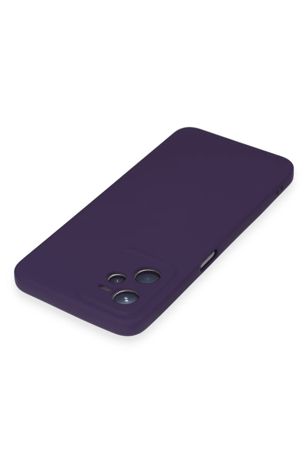 Newface Realme C35 Kılıf Nano içi Kadife Silikon - Mor