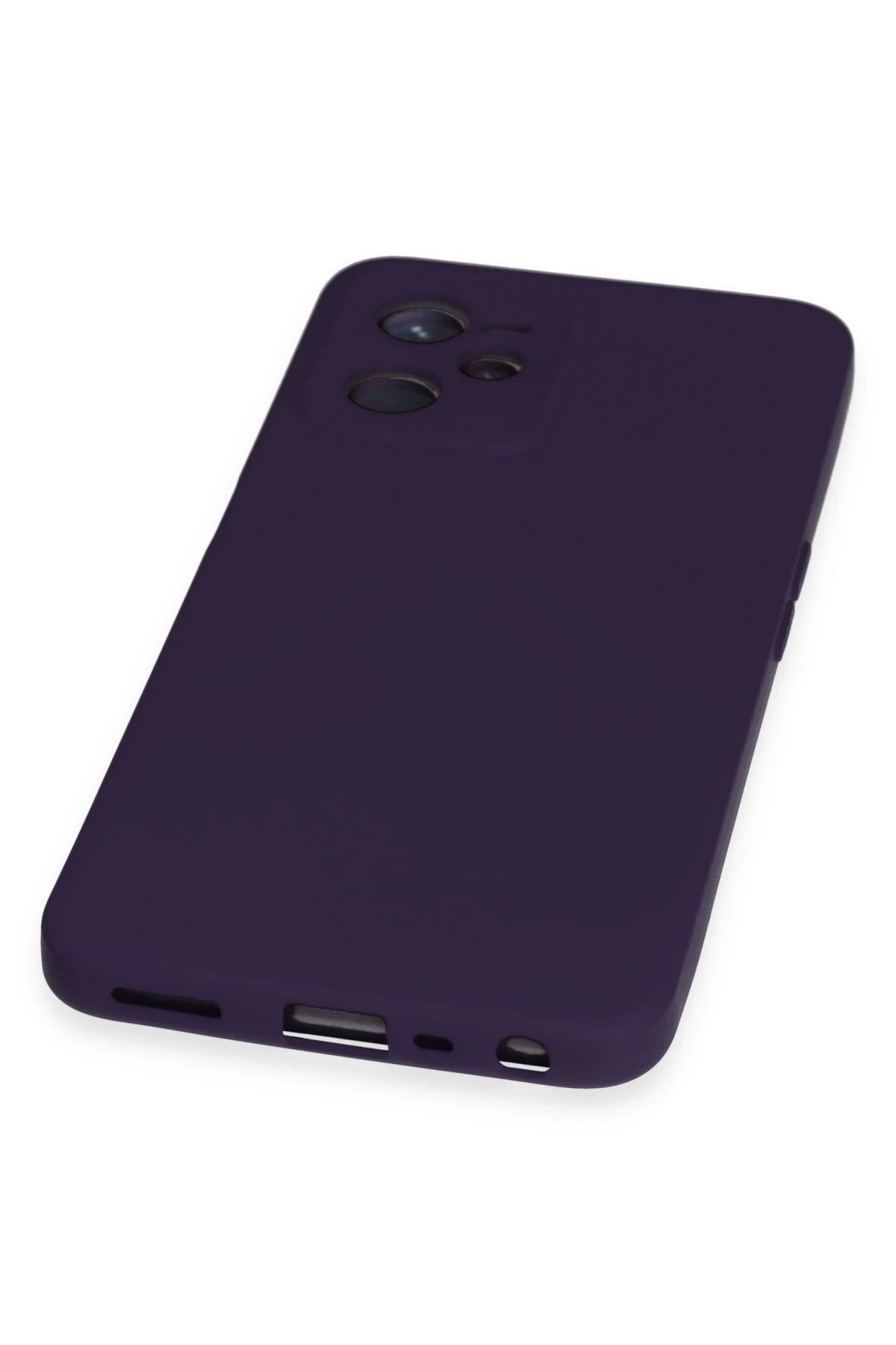 Newface Realme C35 Kılıf Nano içi Kadife Silikon - Mor