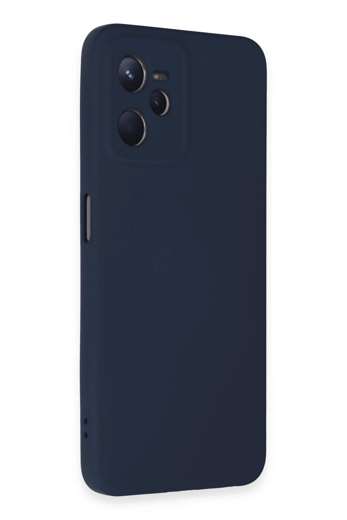 Newface Realme C35 Kılıf Nano içi Kadife Silikon - Lacivert