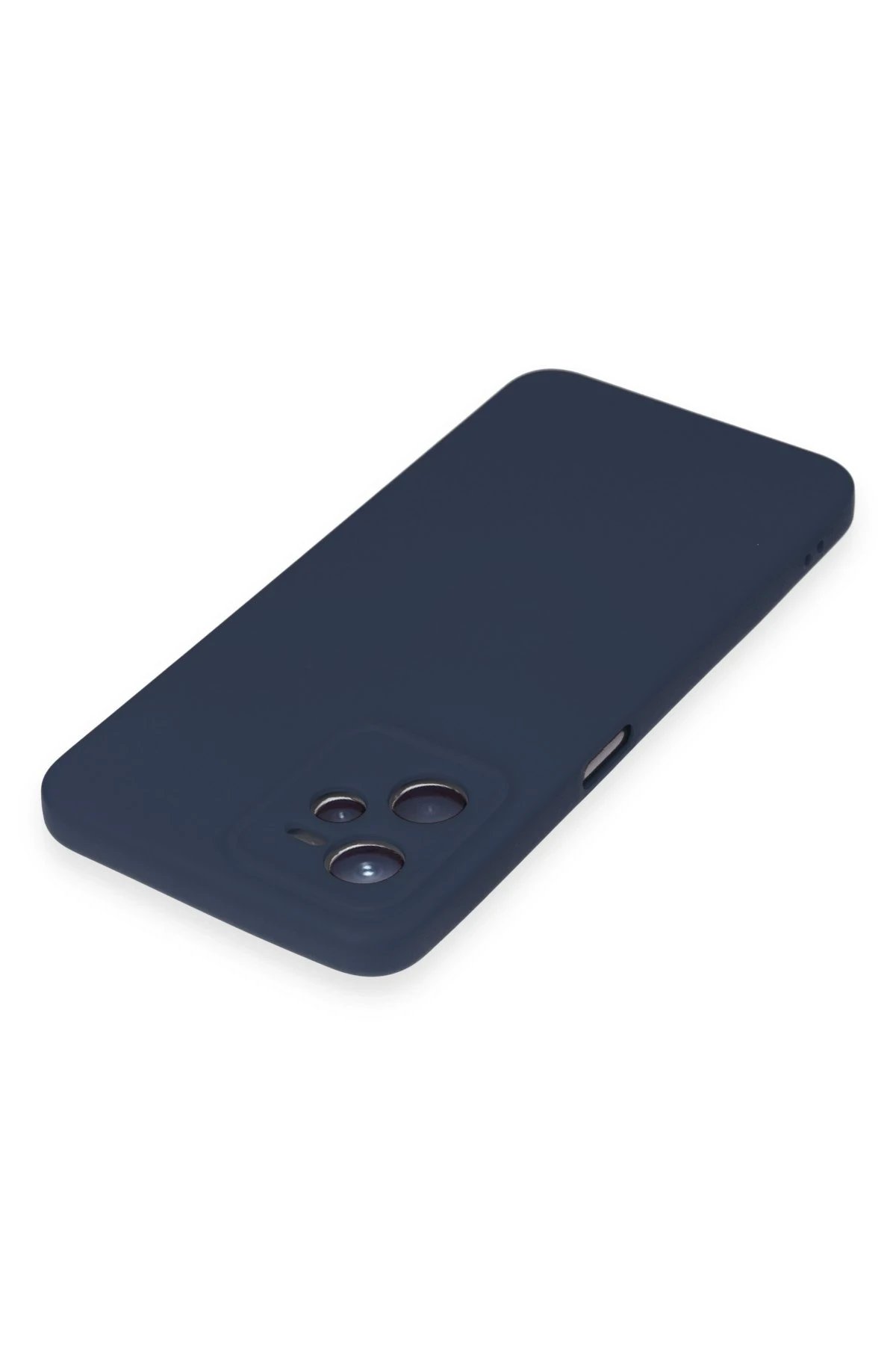 Newface Realme C35 Kılıf Nano içi Kadife Silikon - Lacivert