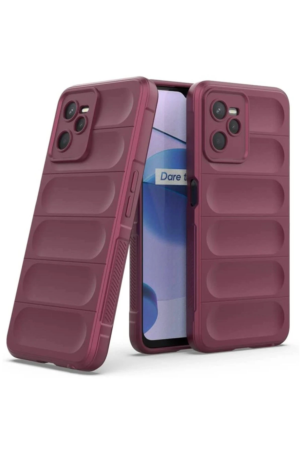 Newface Realme C35 Kılıf Optimum Silikon - Bordo