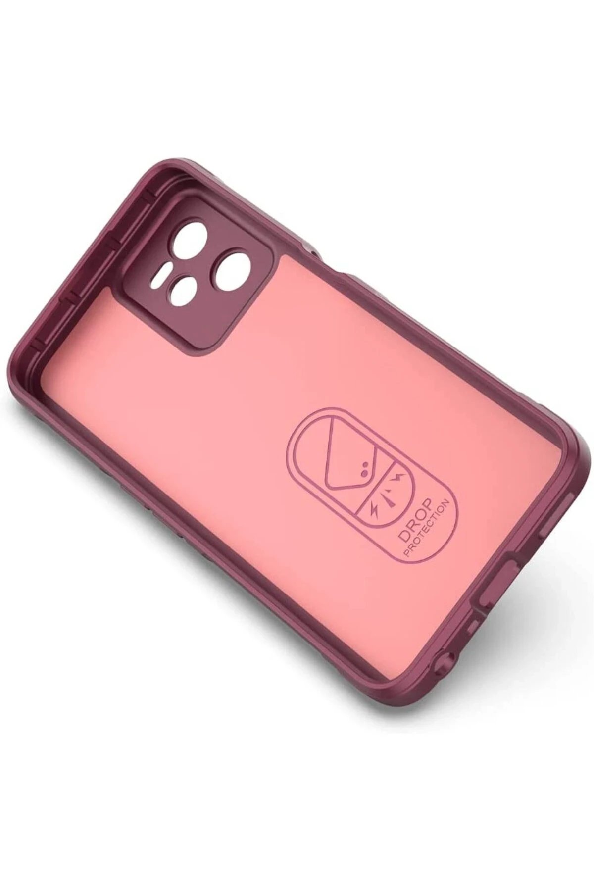 Newface Realme C35 Kılıf Optimum Silikon - Bordo