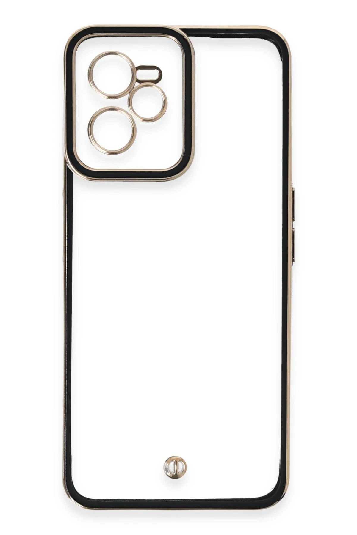 Newface Realme C35 Kılıf Liva Lens Silikon - Siyah