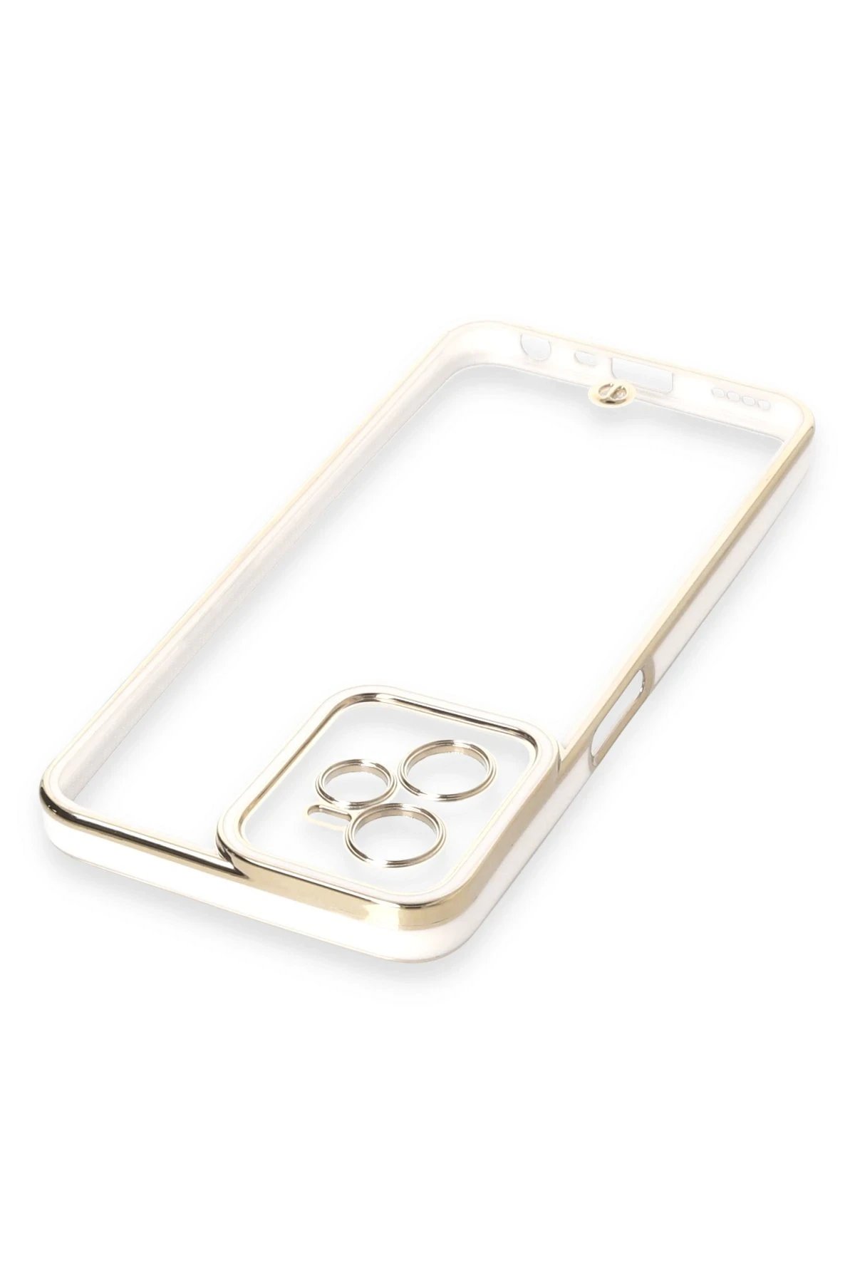 Newface Realme C35 Kılıf Liva Lens Silikon - Beyaz