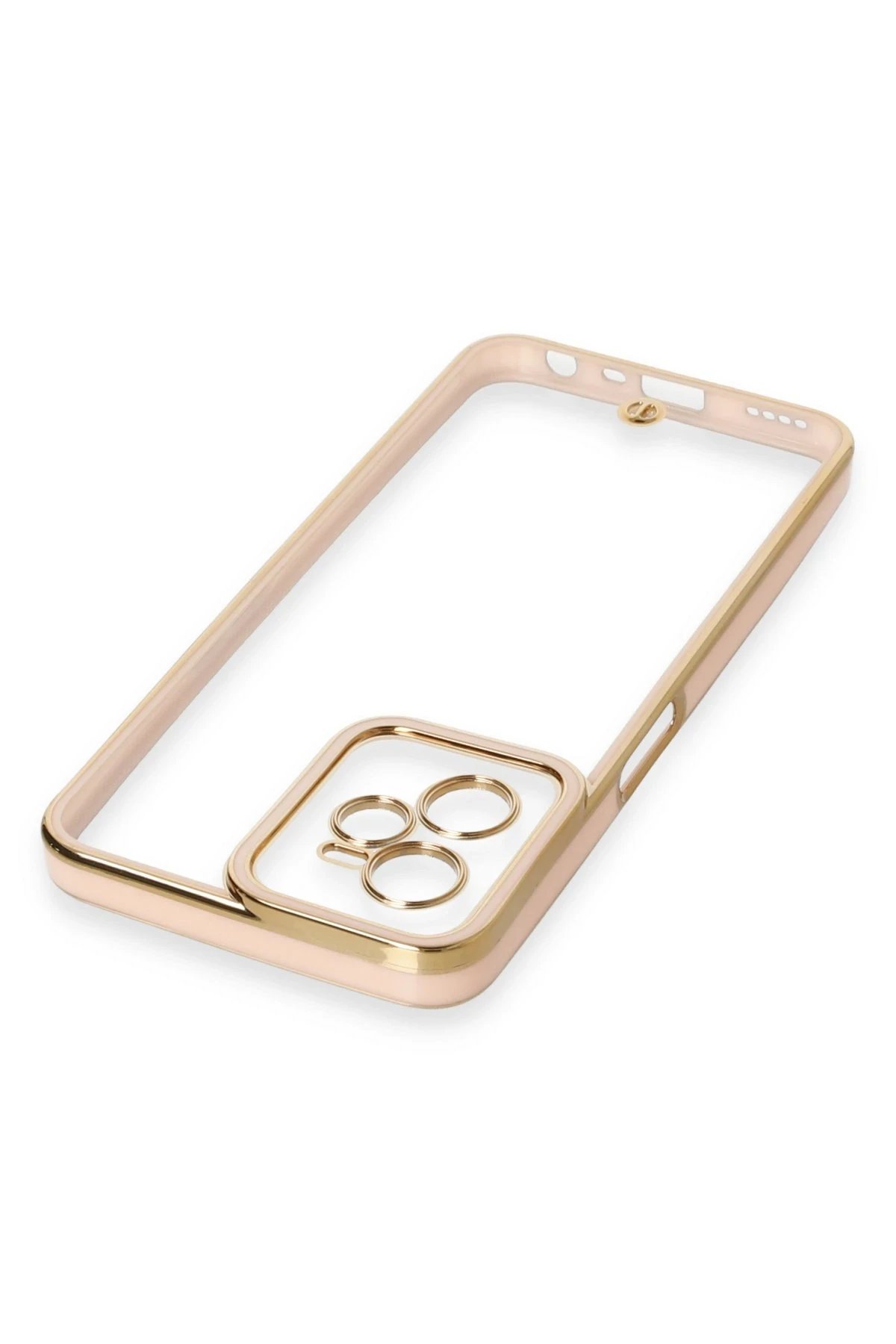 Newface Realme C35 Kılıf Liva Lens Silikon - Pudra