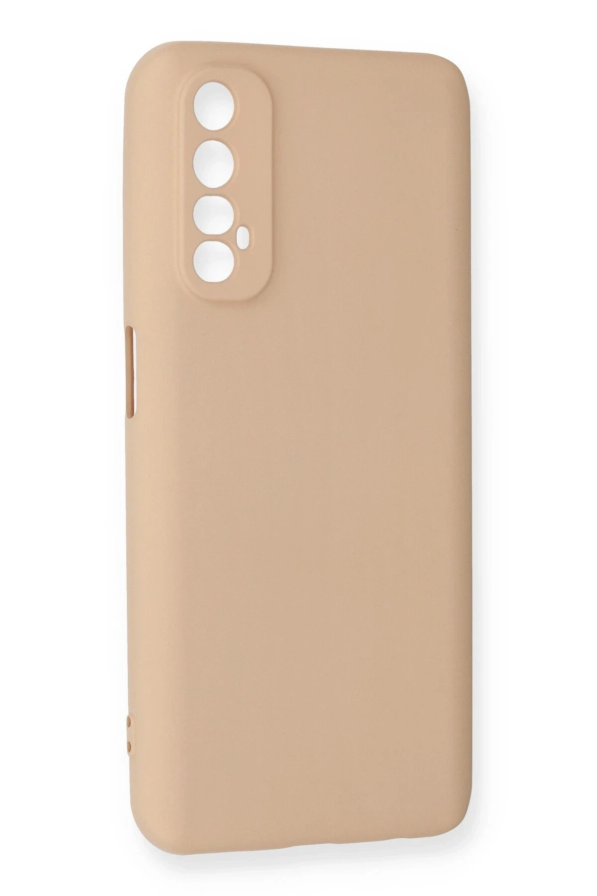 Newface Realme 7 Kılıf Nano içi Kadife Silikon - Pudra