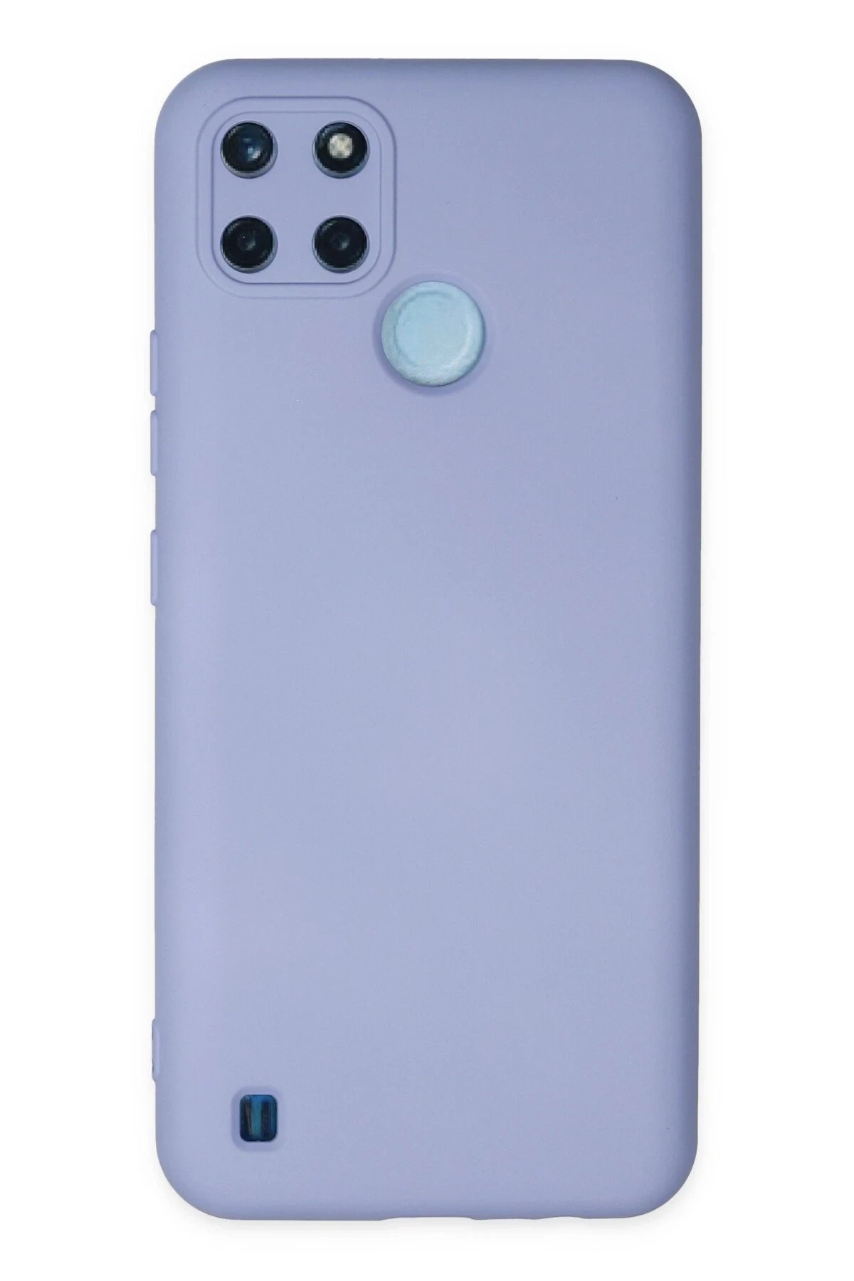 Newface Realme C25Y Kılıf Nano içi Kadife Silikon - Lila