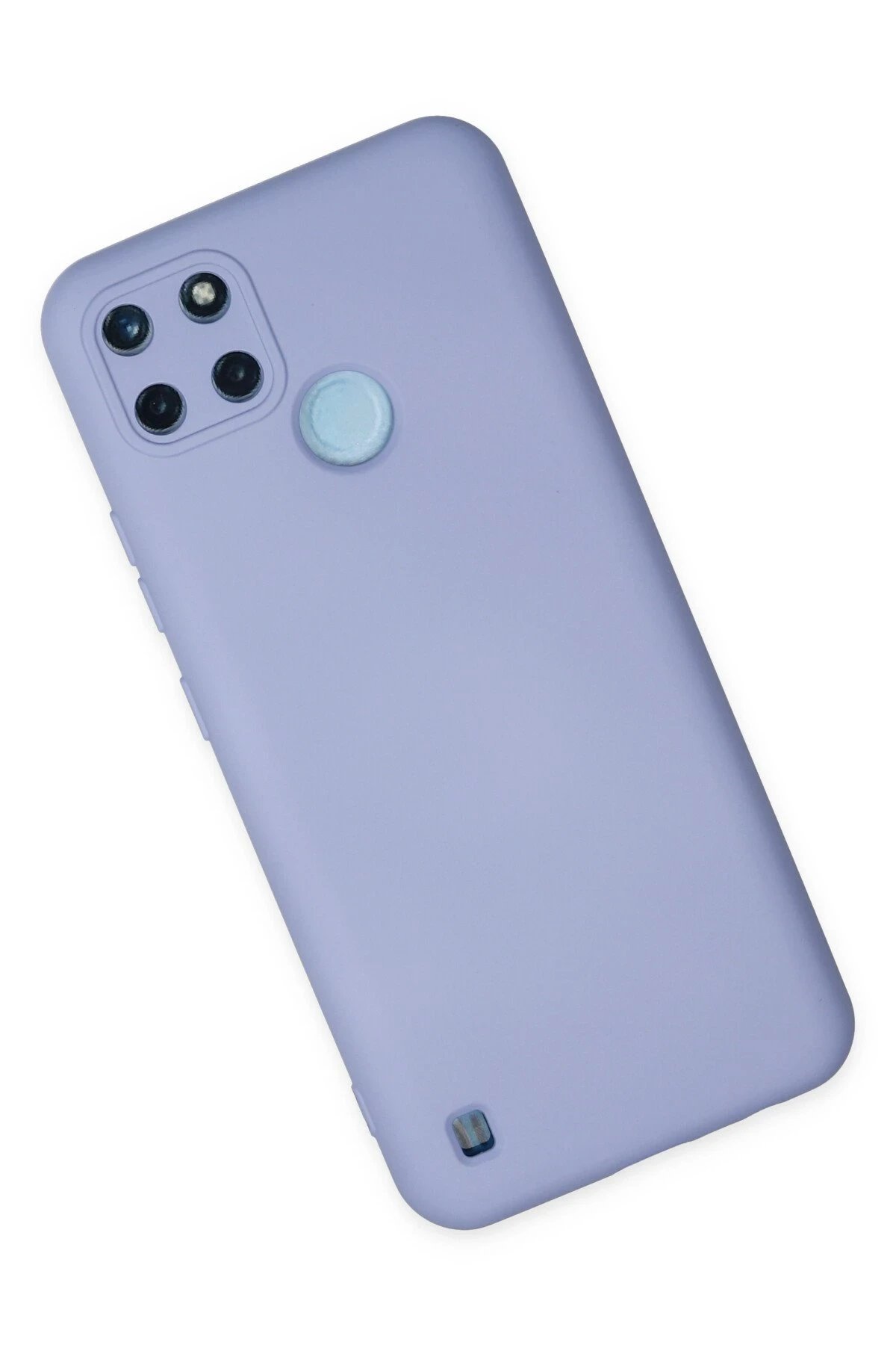 Newface Realme C25Y Kılıf Nano içi Kadife Silikon - Lila