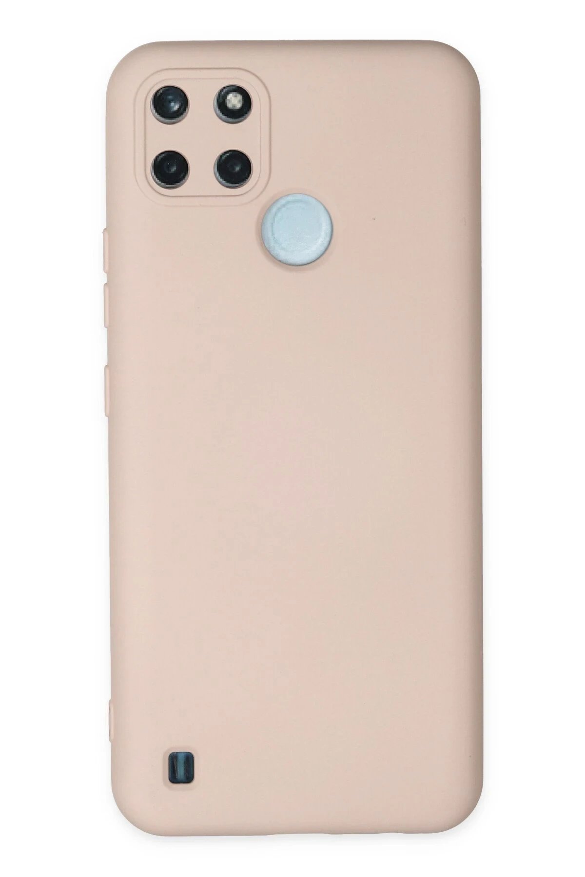 Newface Realme C25Y Kılıf Nano içi Kadife Silikon - Pudra