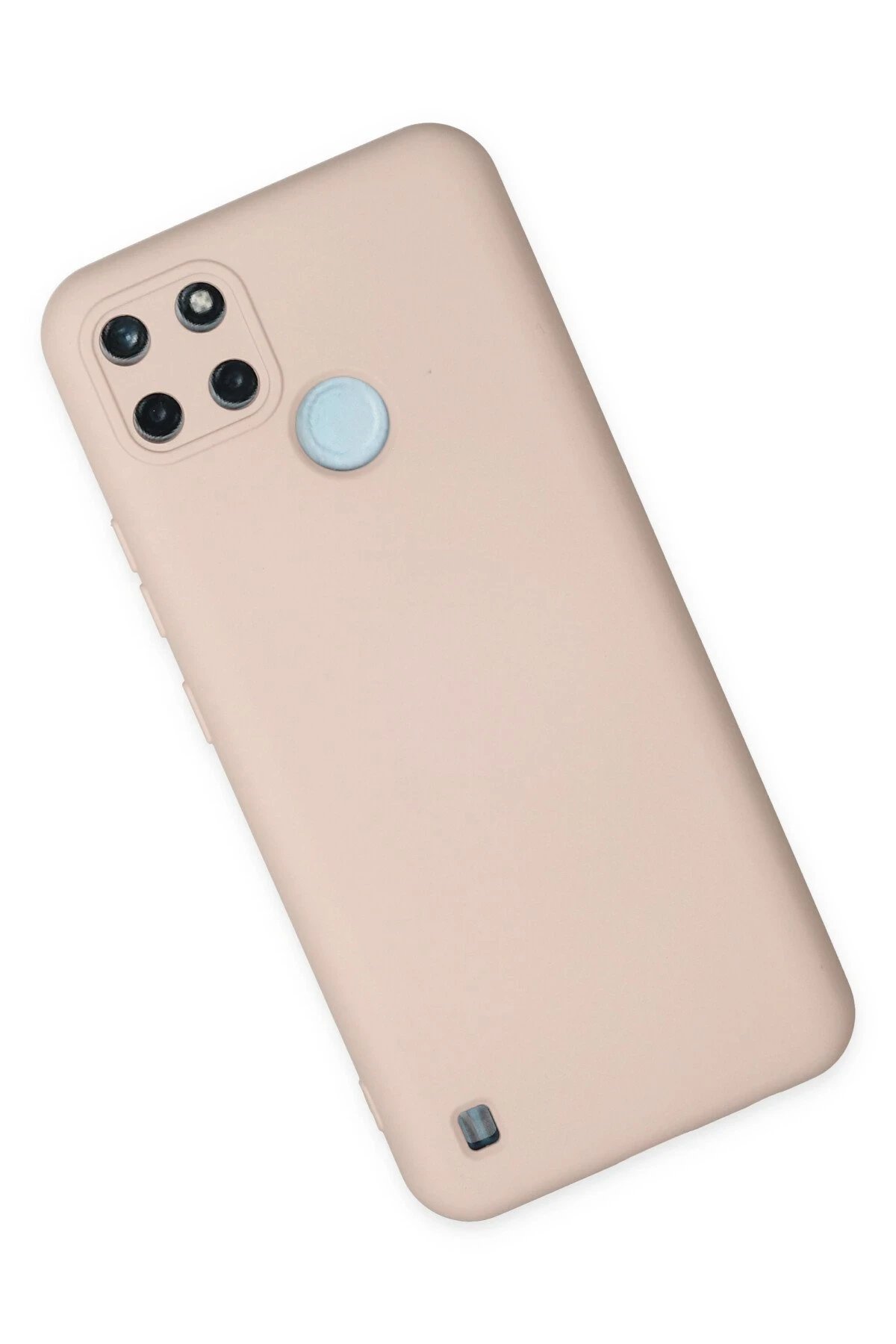 Newface Realme C25Y Kılıf Nano içi Kadife Silikon - Pudra