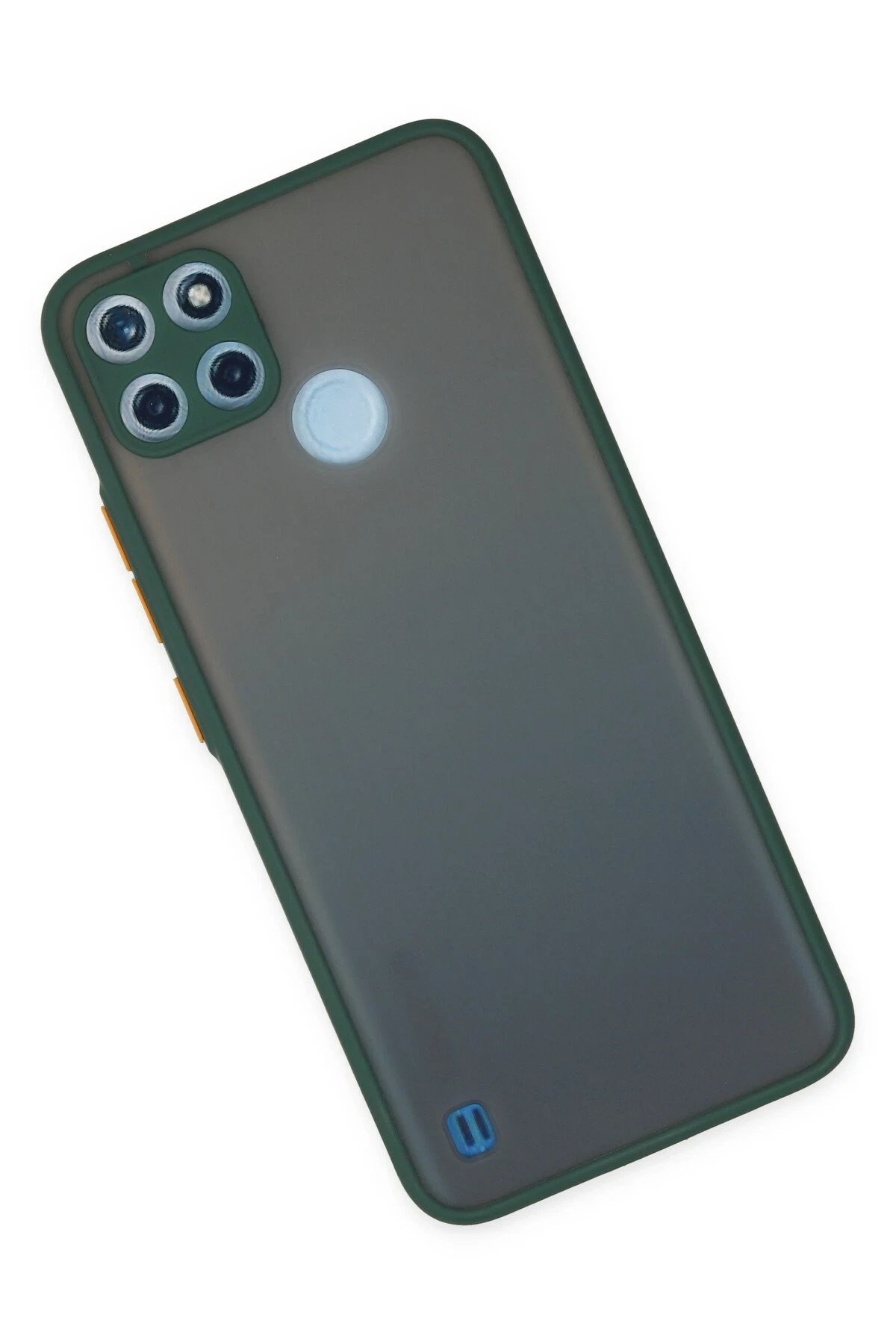 Newface Realme C21Y Kılıf Montreal Silikon Kapak - Yeşil