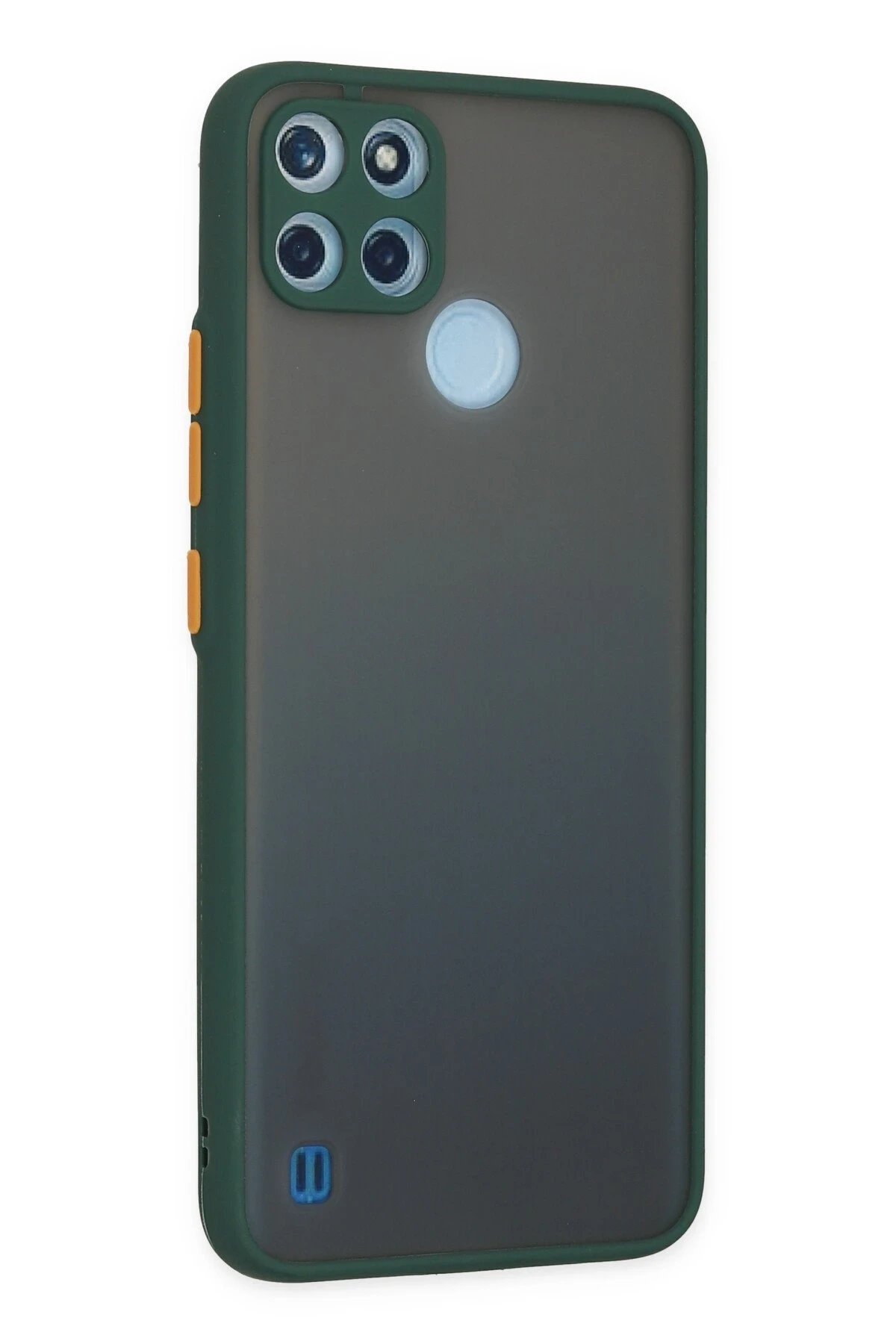 Newface Realme C21Y Kılıf Montreal Silikon Kapak - Yeşil