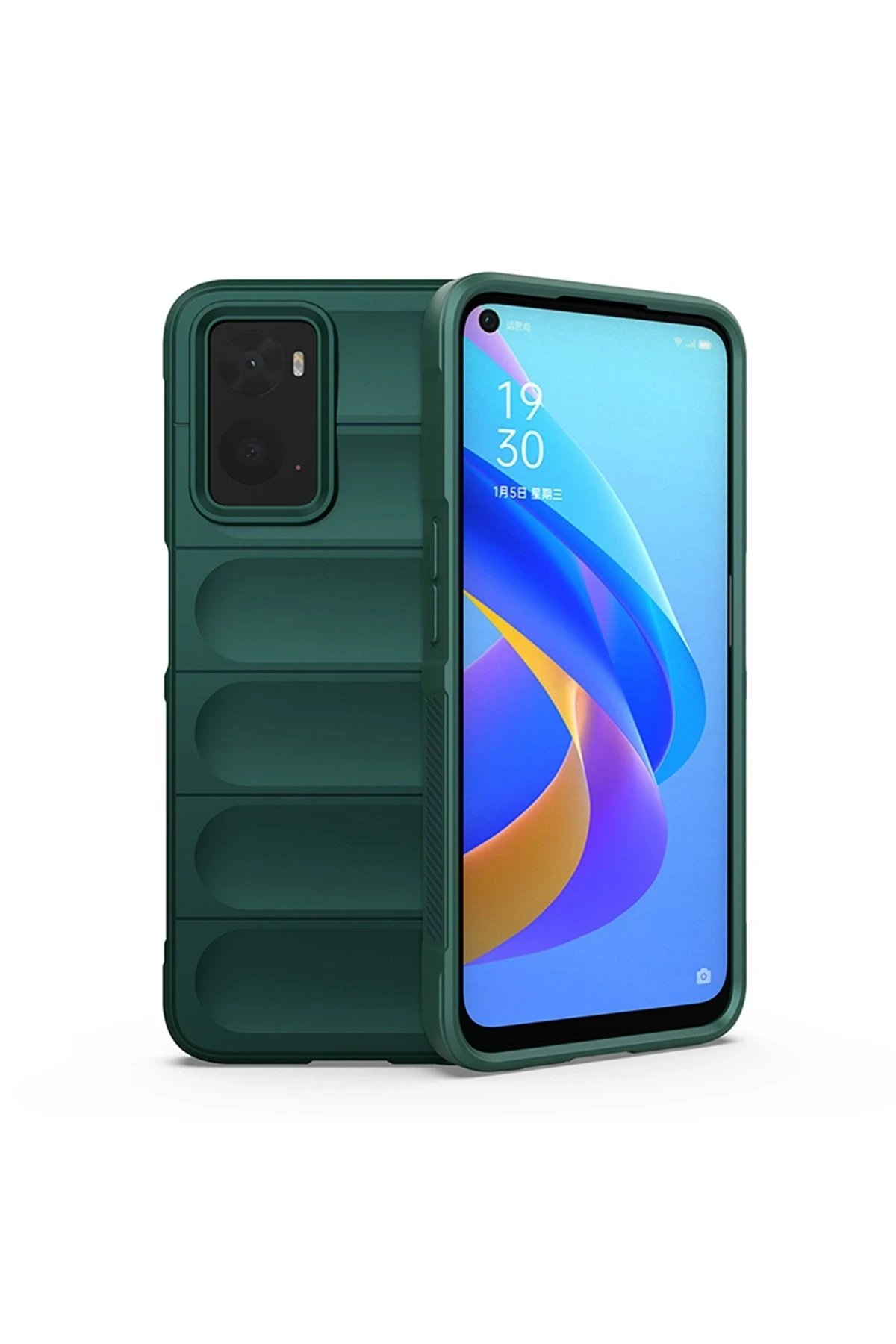 Newface Realme 9i 4G Kılıf Optimum Silikon - Koyu Yeşil