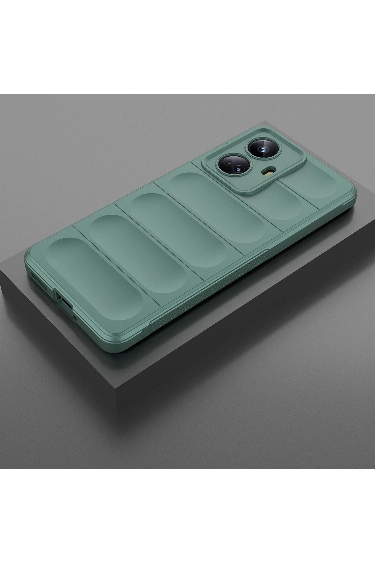 Newface Realme 10 Pro 5G Kılıf Optimum Silikon - Koyu Yeşil