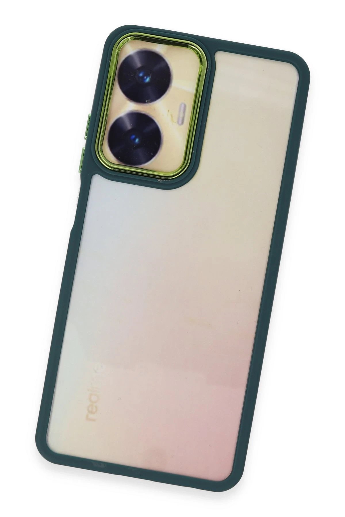 Newface Realme C55 Kılıf Dora Kapak - Haki Yeşil