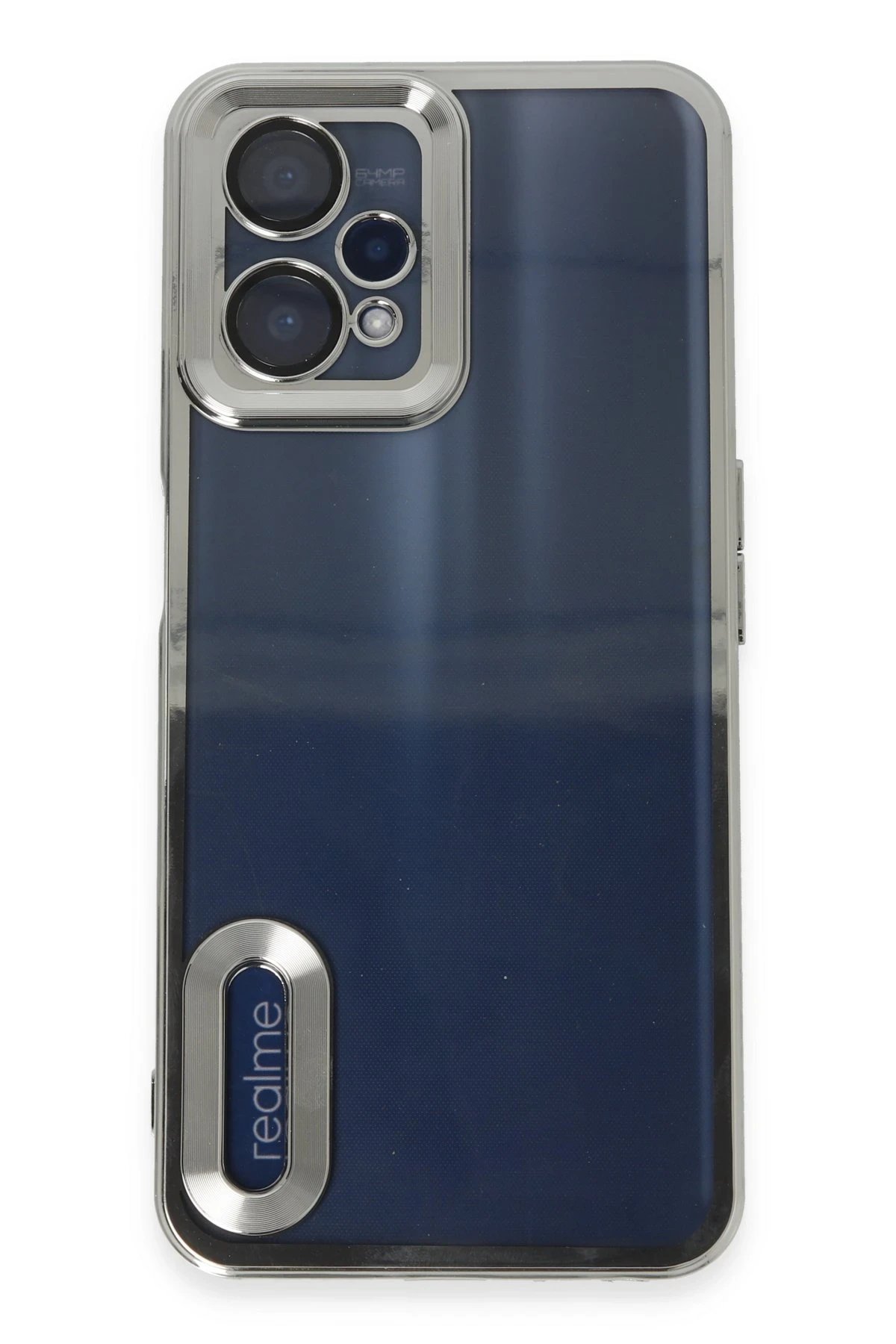 Newface Realme 9 Pro 5G Kılıf Slot Silikon - Gümüş