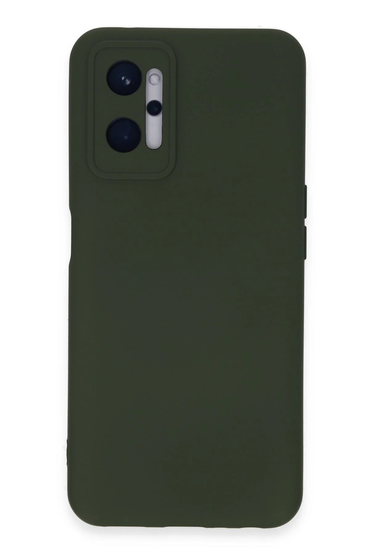 Newface Realme 9i 4G Kılıf Nano içi Kadife Silikon - Koyu Yeşil