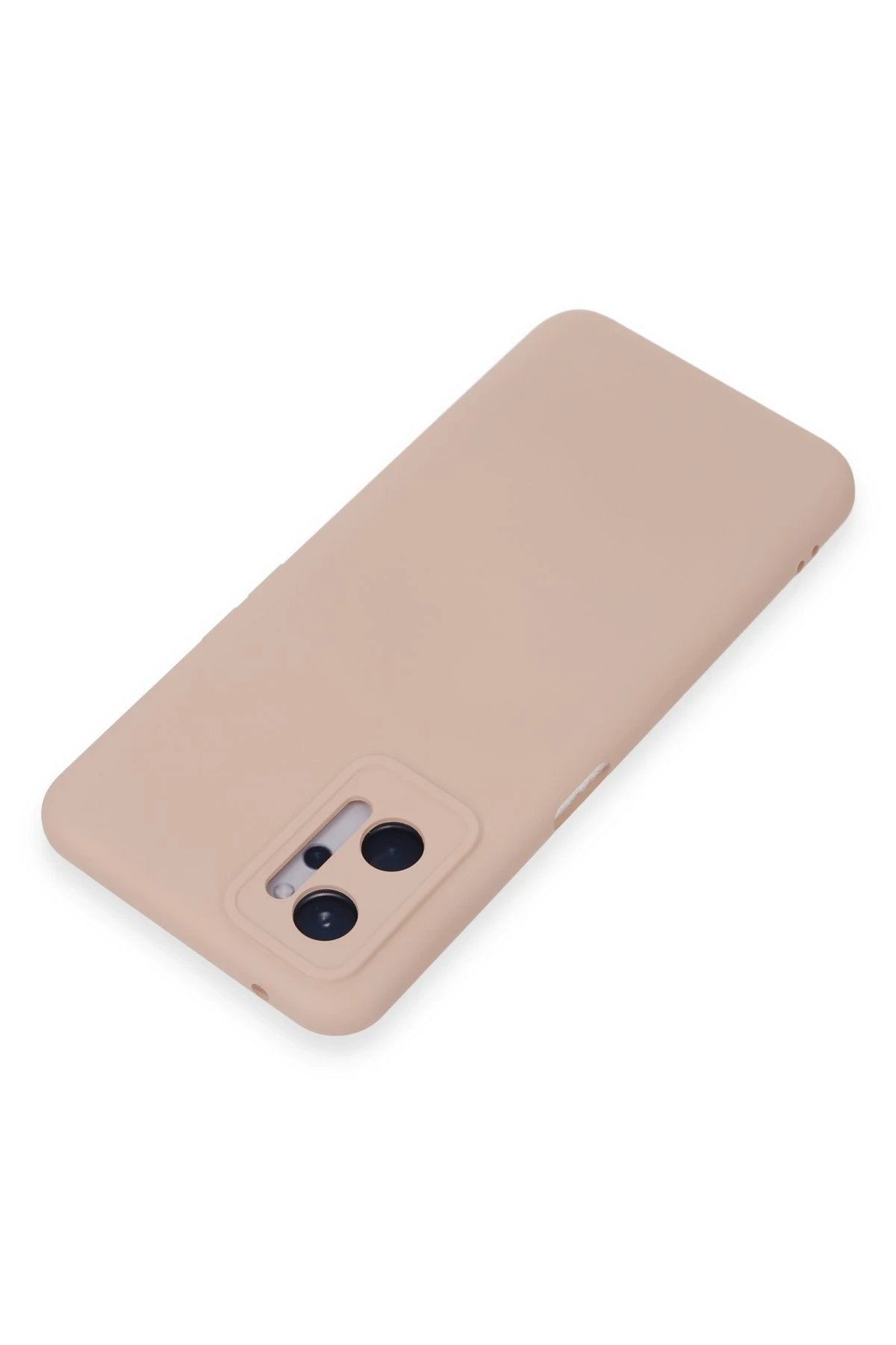 Newface Realme 9i 4G Kılıf Nano içi Kadife Silikon - Pudra