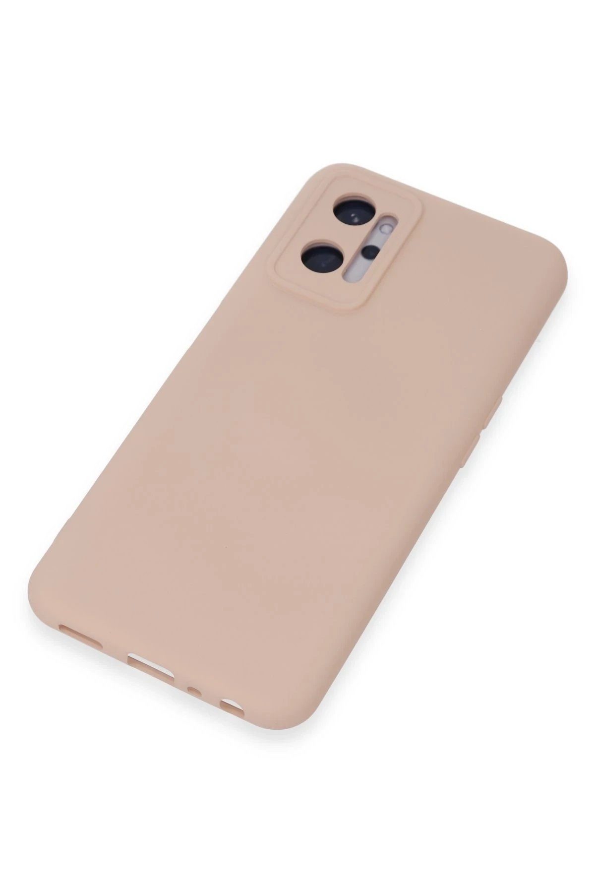 Newface Realme 9i 4G Kılıf Nano içi Kadife Silikon - Pudra