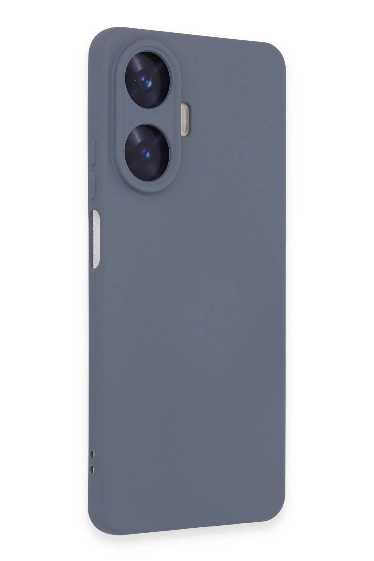 Newface Realme C55 Kılıf Nano içi Kadife Silikon - Gri