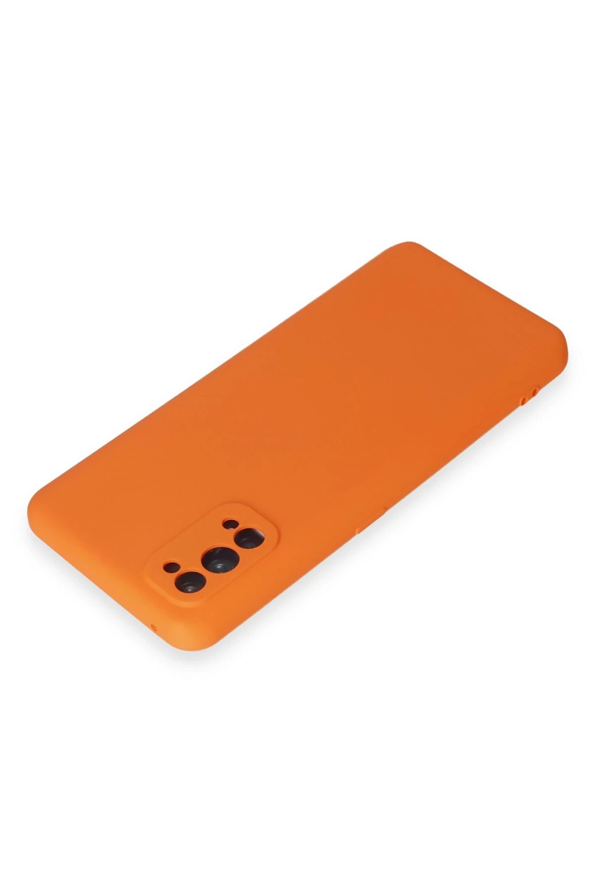 Newface Realme 7 Pro Kılıf Nano içi Kadife Silikon - Turuncu