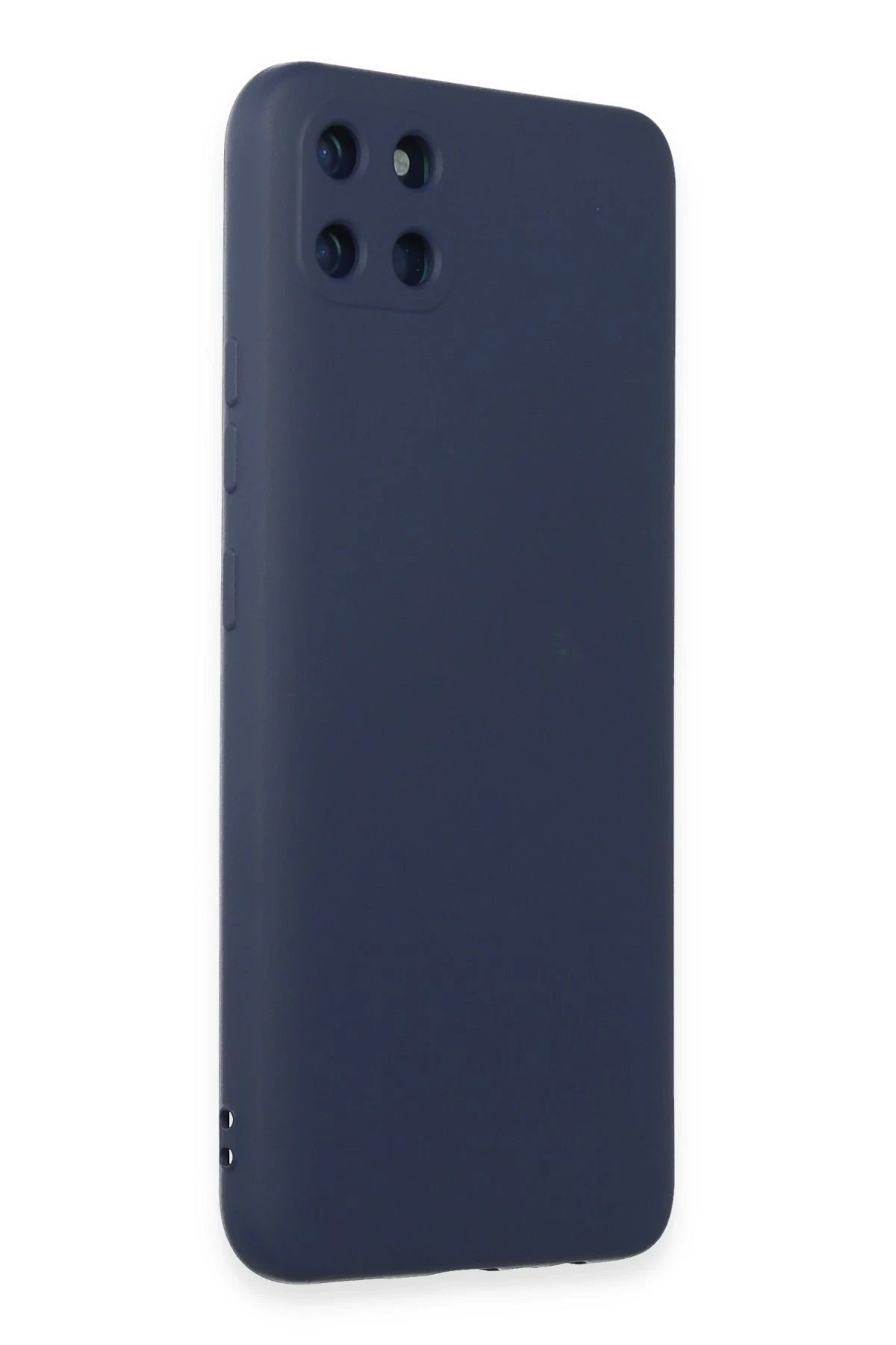 Newface Realme C11 Kılıf Nano içi Kadife Silikon - Lacivert