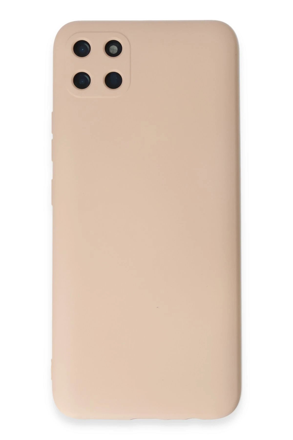 Newface Realme C11 Kılıf Nano içi Kadife Silikon - Pudra