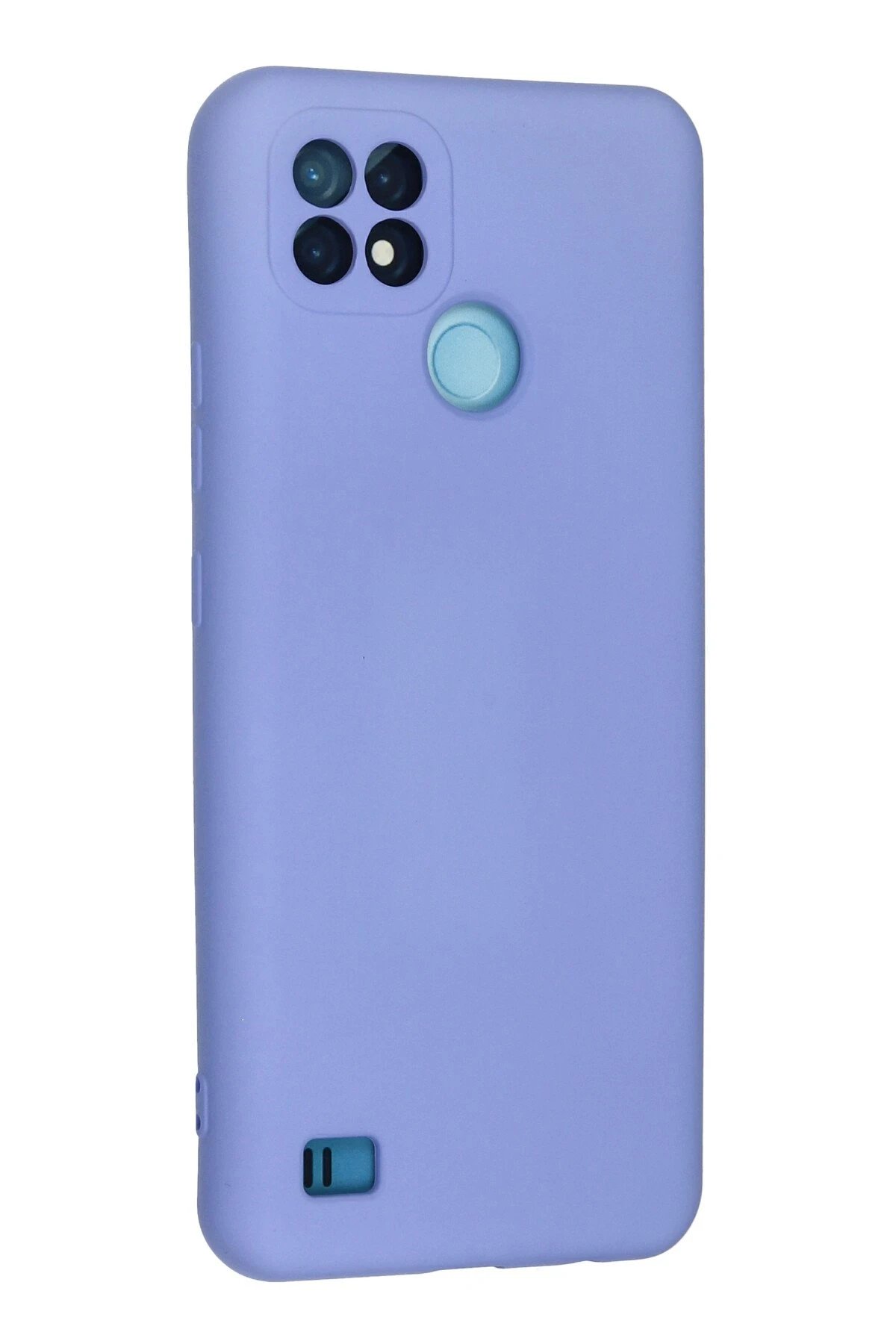 Newface Realme C21 Kılıf Nano içi Kadife Silikon - Lila