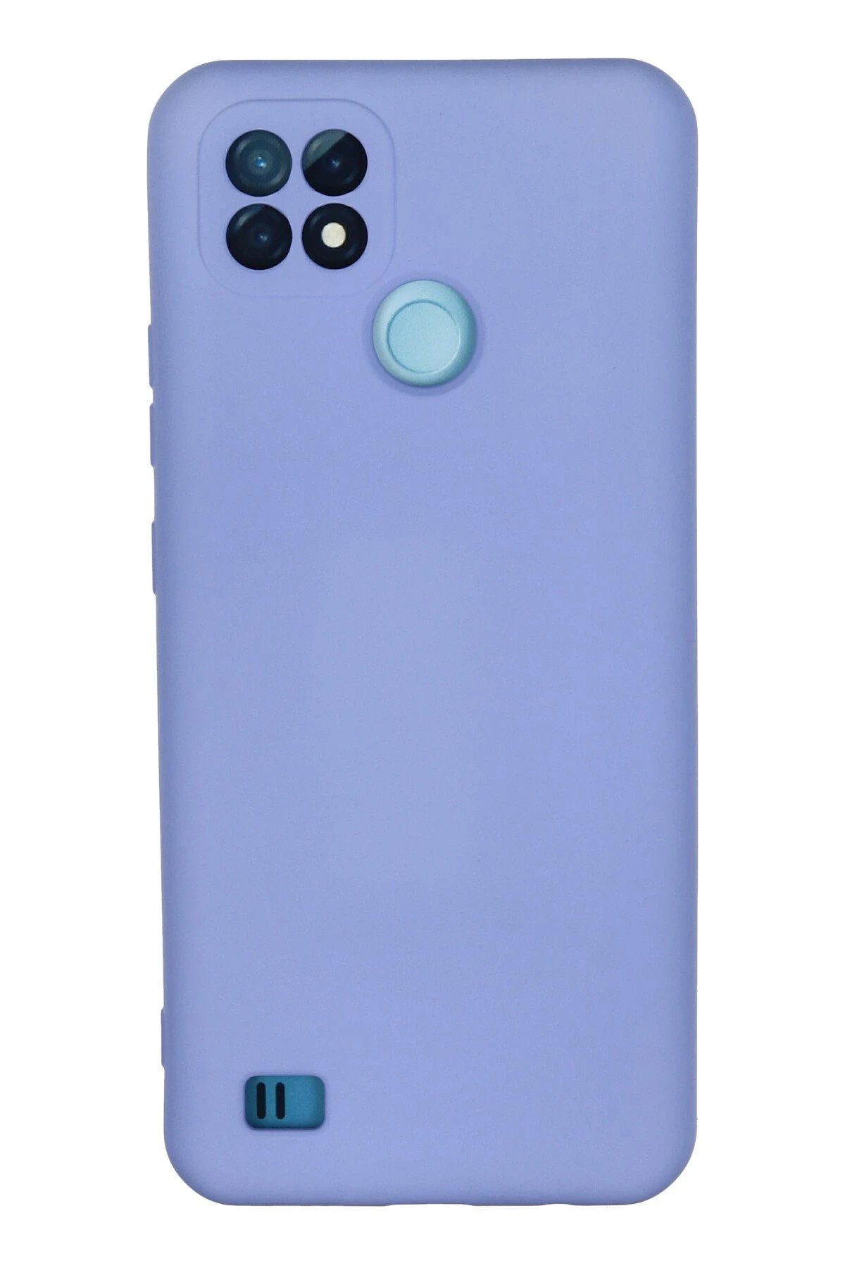 Newface Realme C21 Kılıf Nano içi Kadife Silikon - Lila