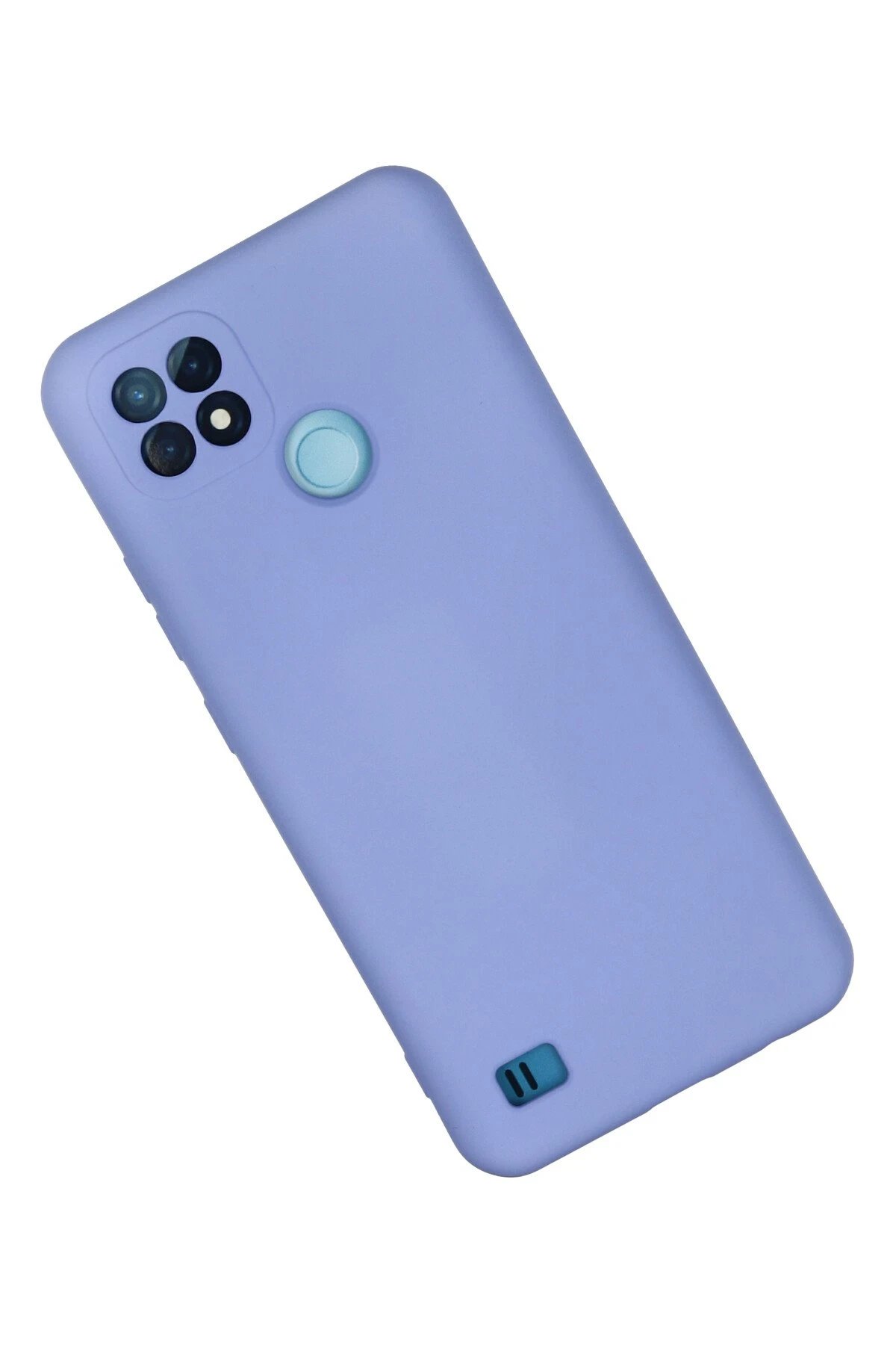 Newface Realme C21 Kılıf Nano içi Kadife Silikon - Lila