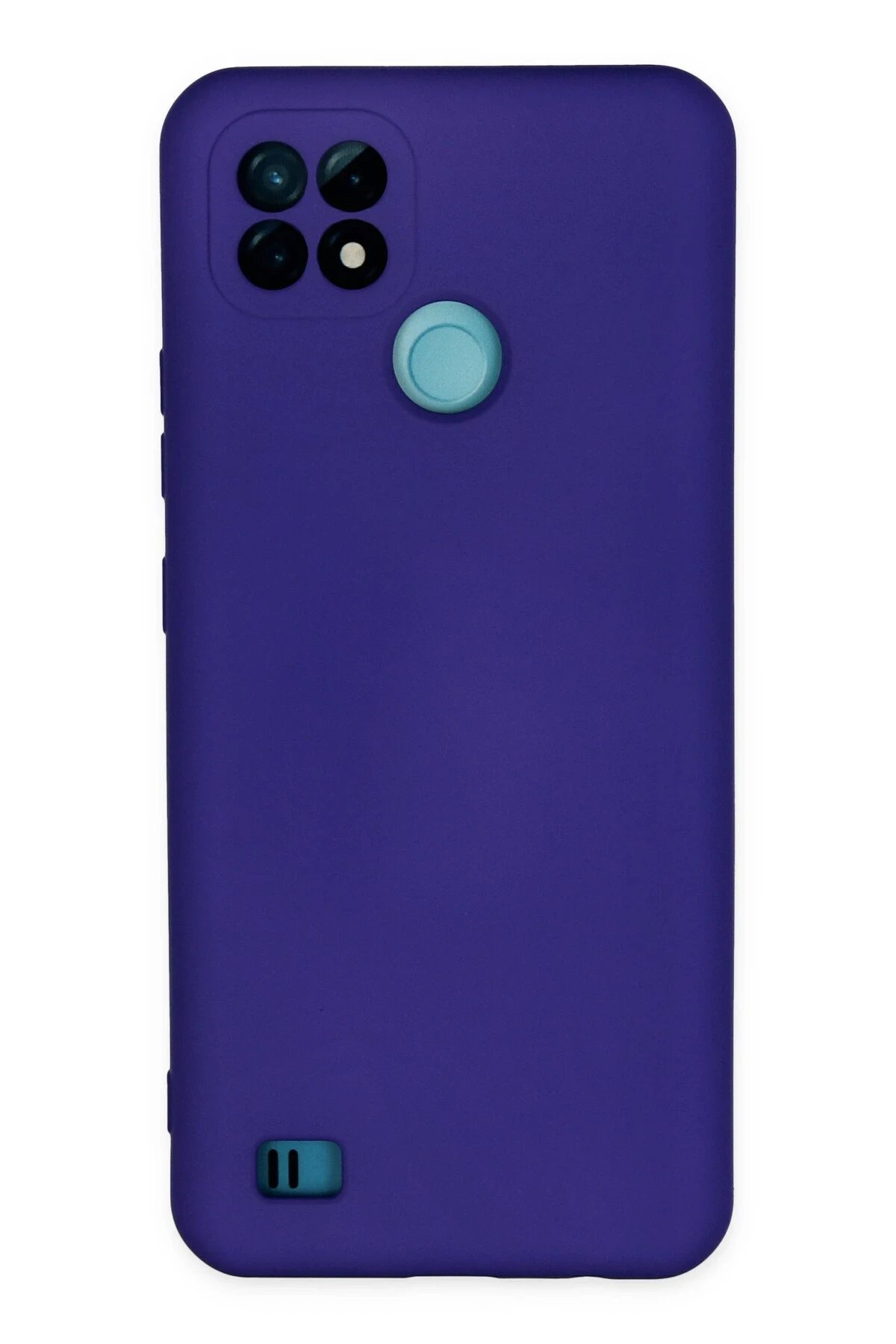 Newface Realme C21 Kılıf Nano içi Kadife Silikon - Mor