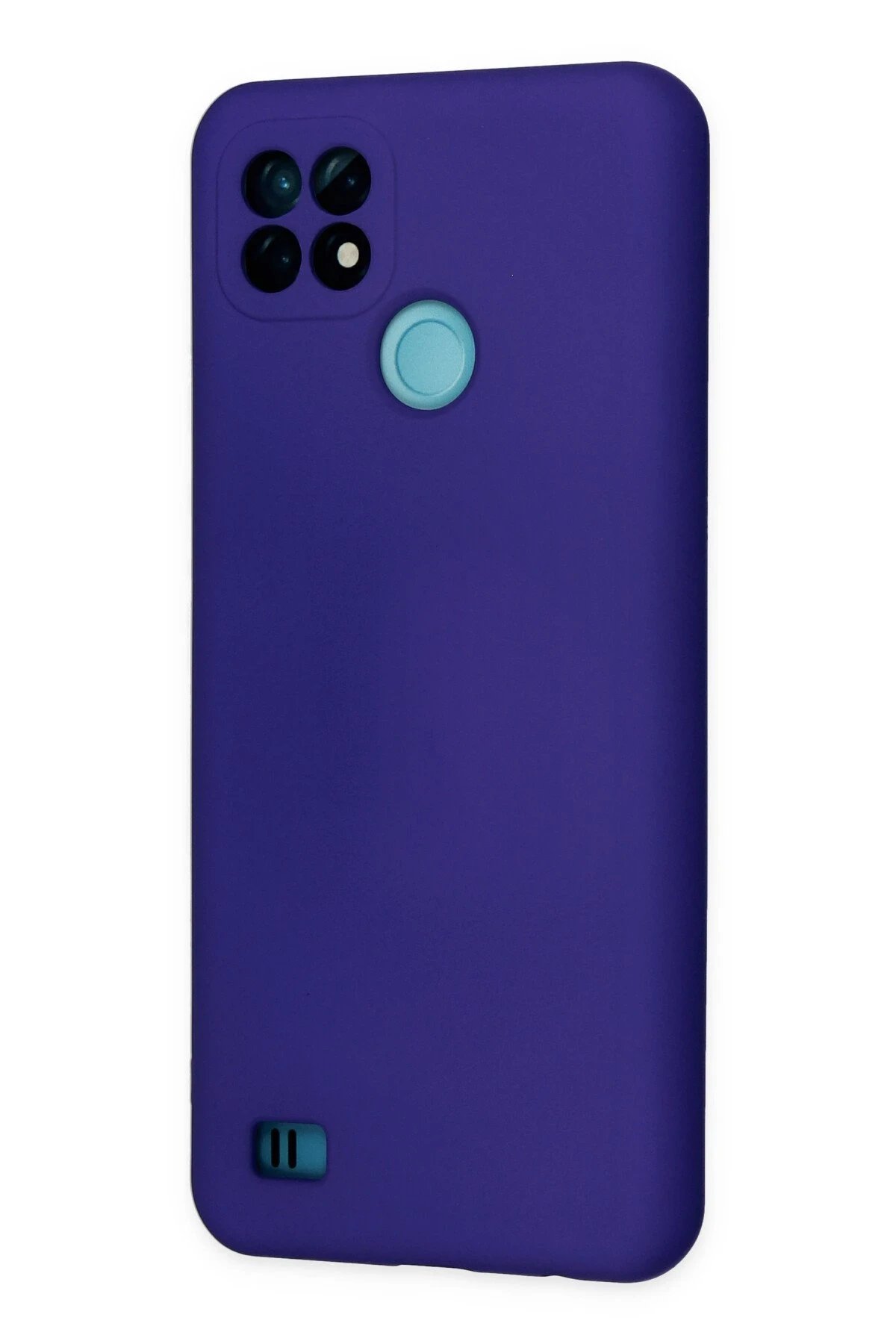 Newface Realme C21 Kılıf Nano içi Kadife Silikon - Mor