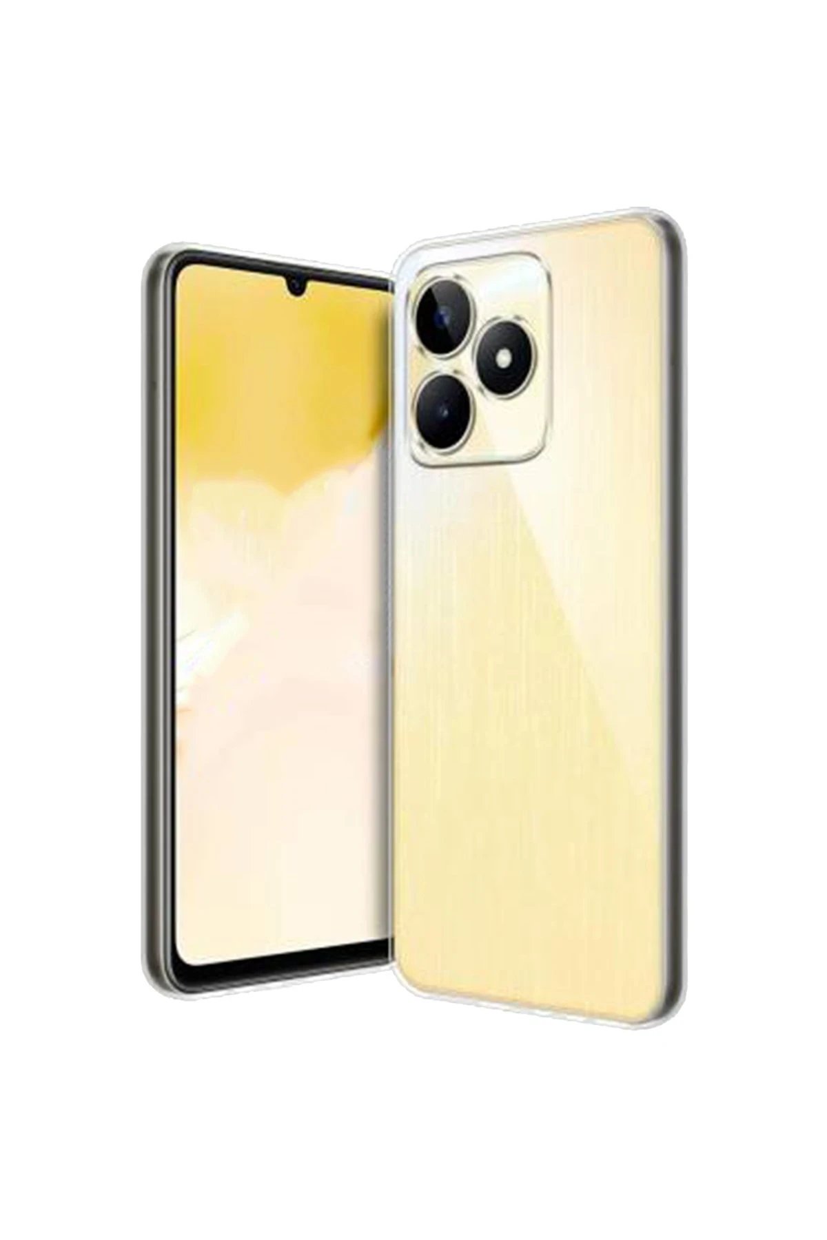 Newface Realme C53 Kılıf Lüx Şeffaf Silikon