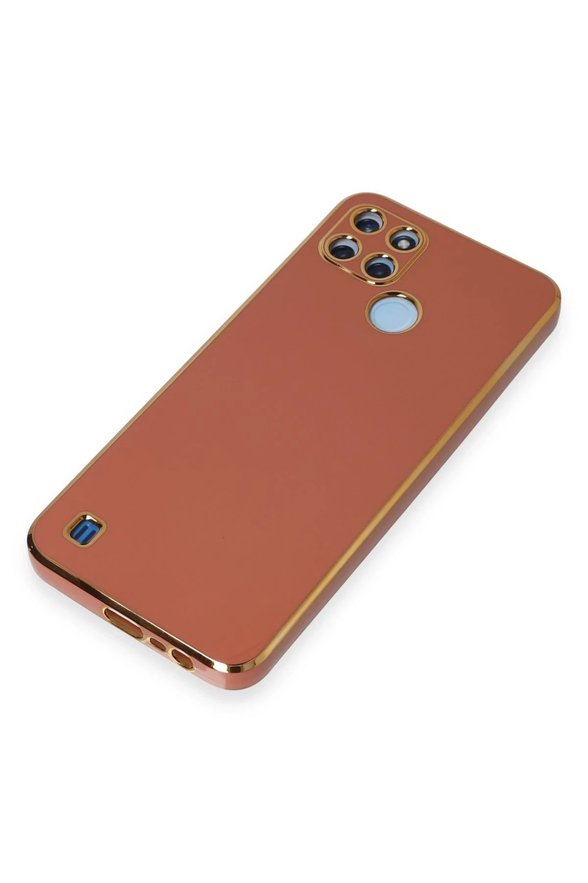 Newface Realme C25Y Kılıf Volet Silikon - Kırmızı