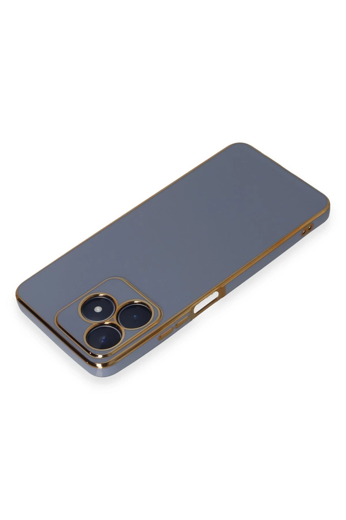 Newface Realme C53 Kılıf Volet Silikon - Mavi