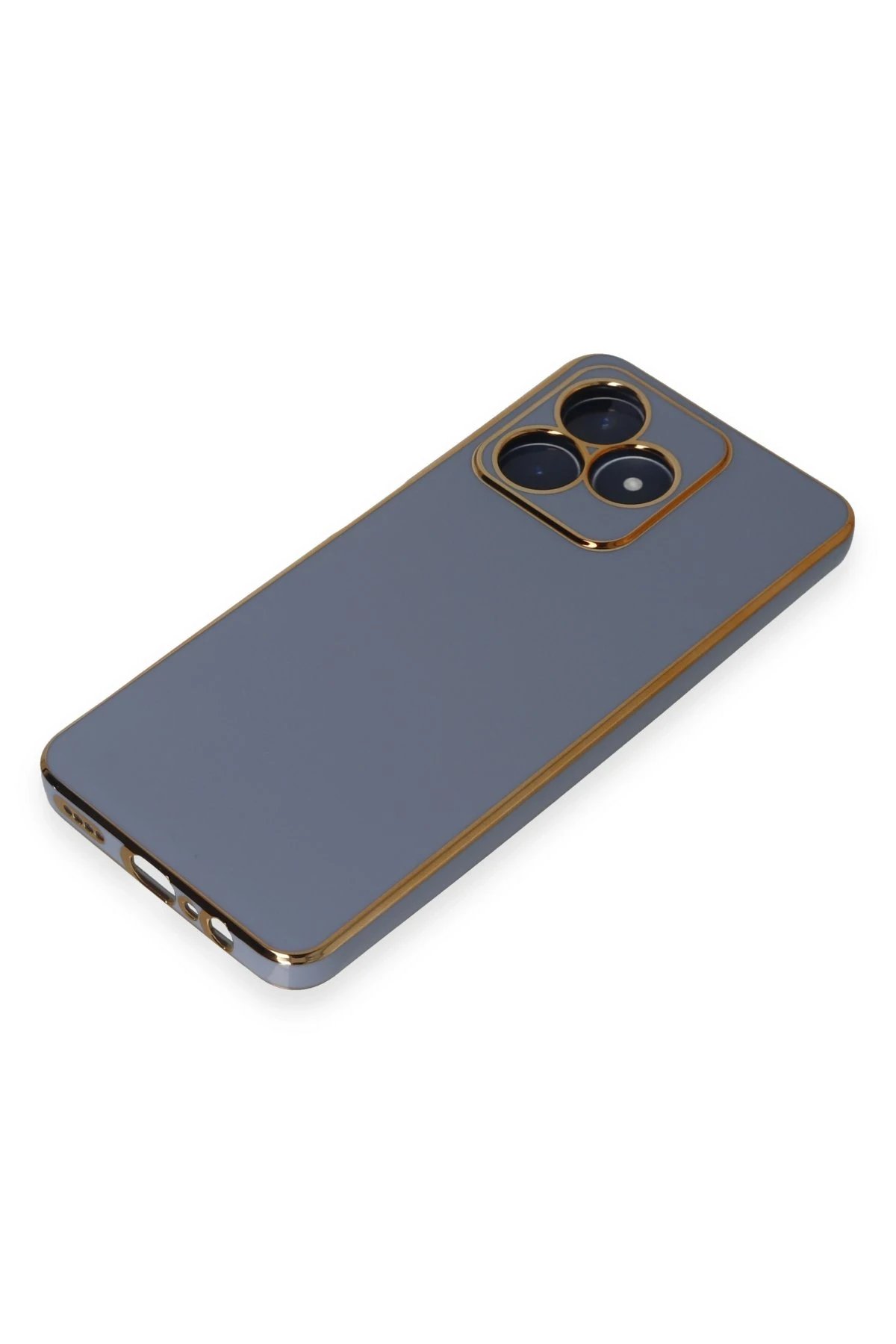 Newface Realme C53 Kılıf Volet Silikon - Mavi