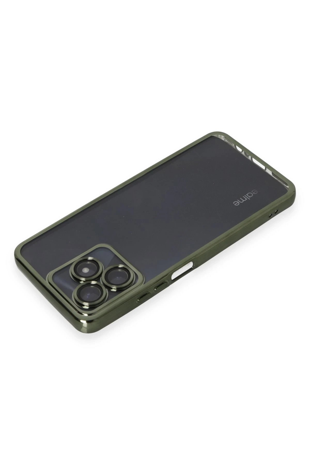 Newface Realme C53 Kılıf Razer Lensli Silikon - Yeşil