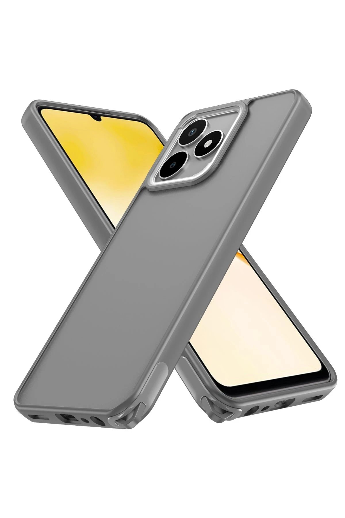 Newface Realme C53 Kılıf Elegant Kapak - Titan Gri