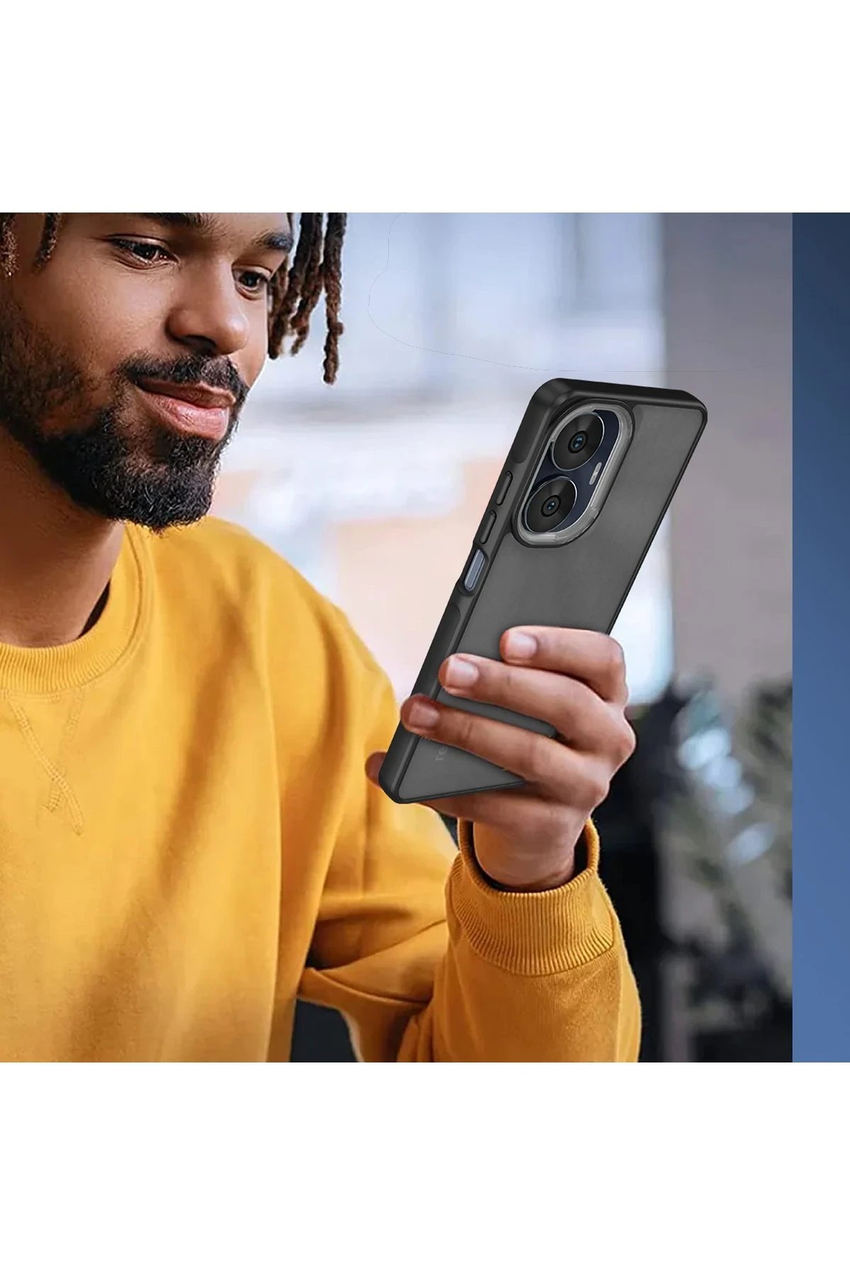 Newface Realme C55 Kılıf Elegant Kapak - Pudra