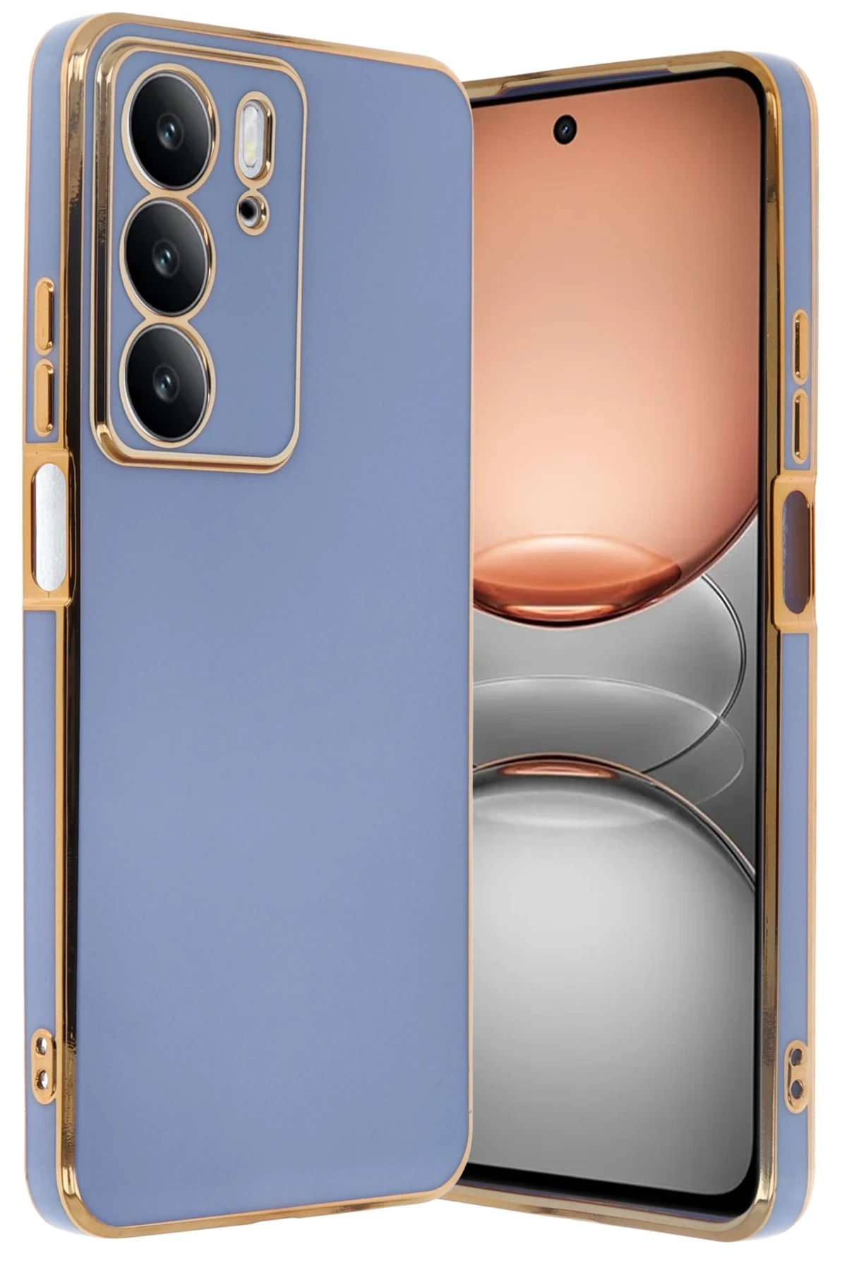 Newface Realme C75 4G Kılıf Volet Silikon - Mavi