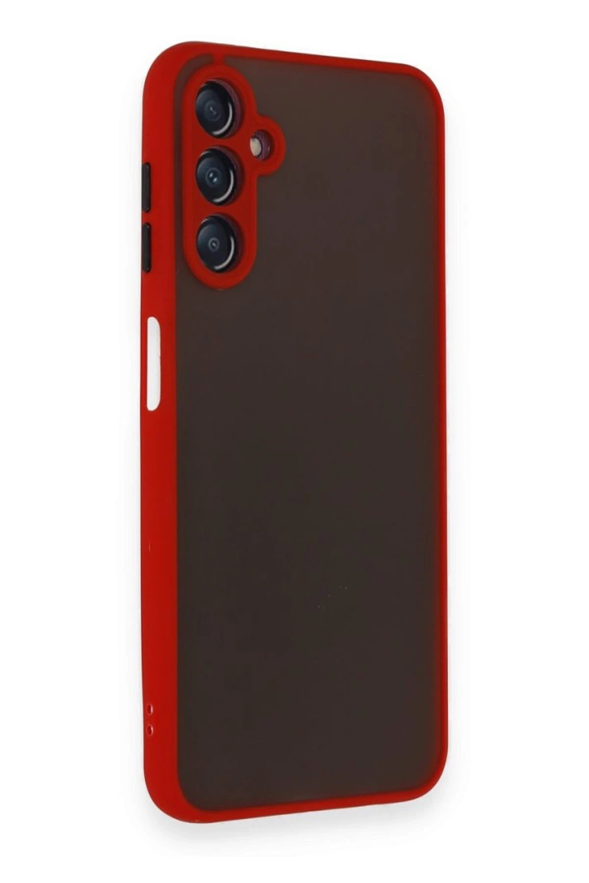 Newface Samsung Galaxy A15 4G Kılıf Montreal Silikon Kapak - Kırmızı