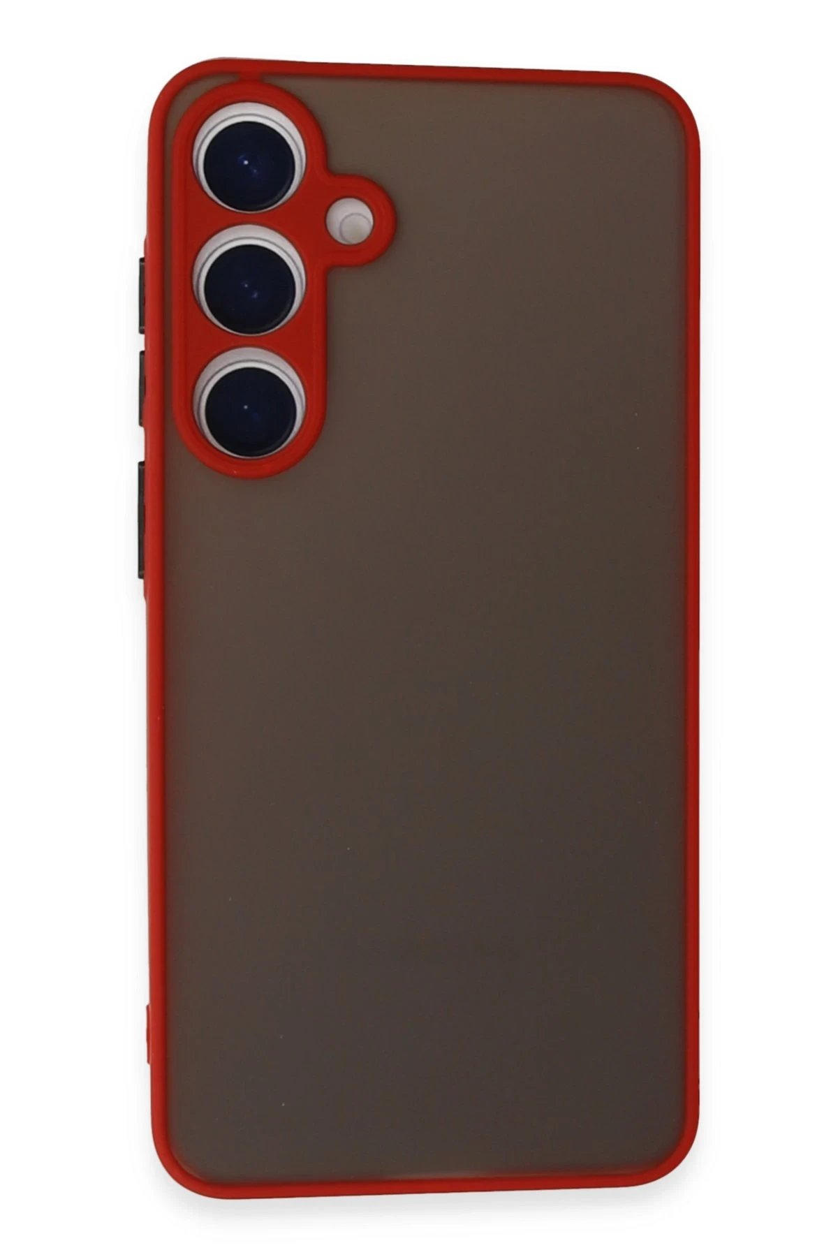 Newface Samsung Galaxy S24 Kılıf Montreal Silikon Kapak - Kırmızı