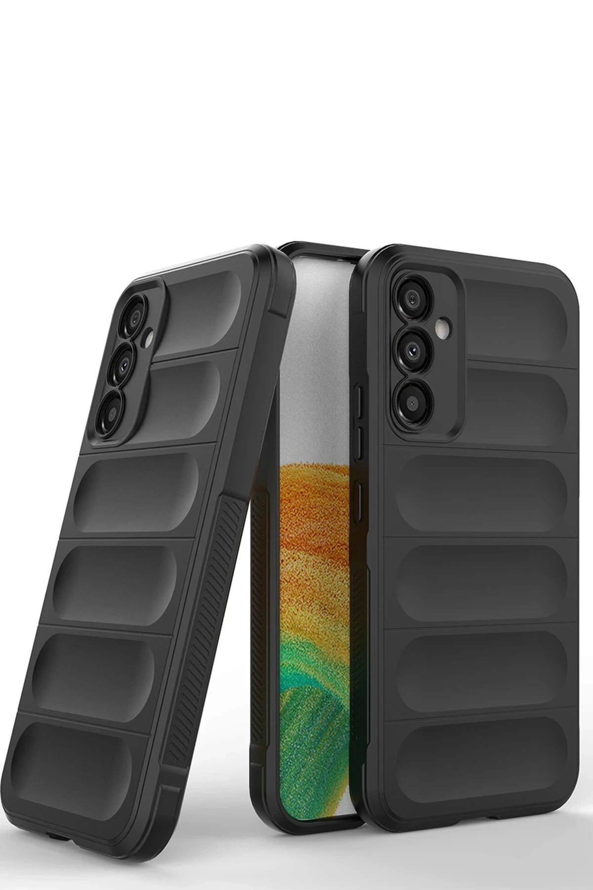 Newface Samsung Galaxy A15 4G Kılıf Optimum Silikon - Siyah